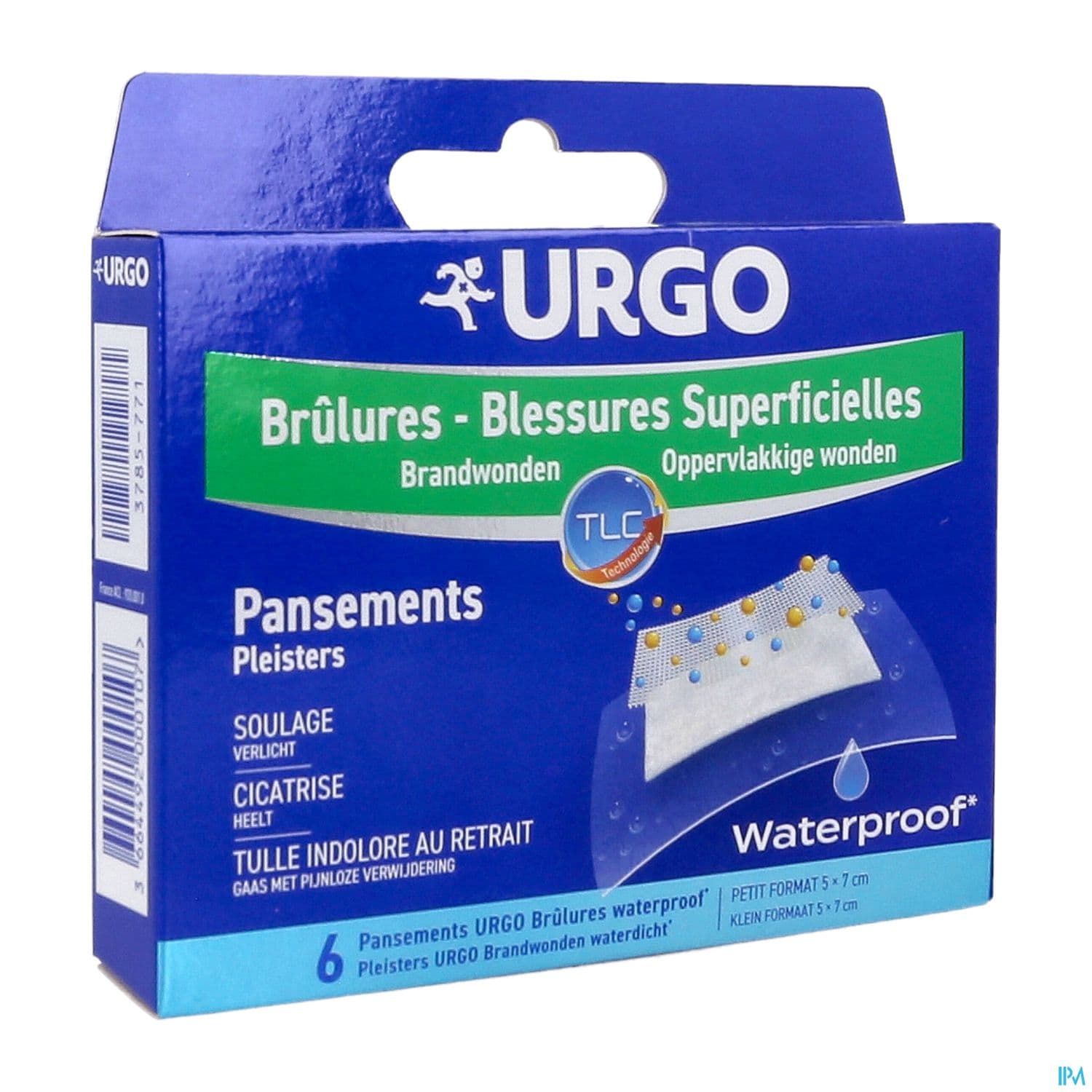 Urgo Brulures Superficielles Wtp Pansement 5x7cm 6