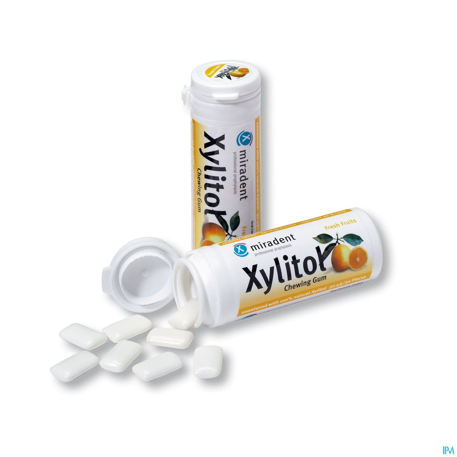 Miradent Xylitol Chewing Gum Fruits 30