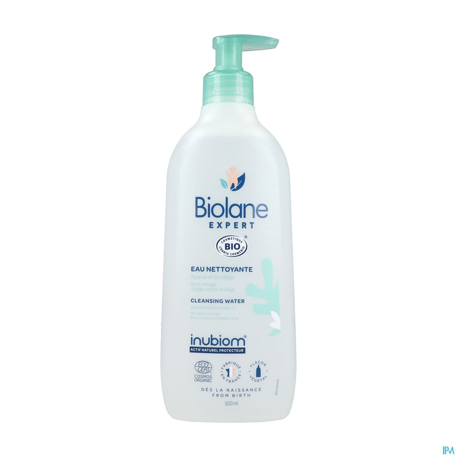 Biolane Expert Eau Nettoyante Sans Rincage Bio 500ml