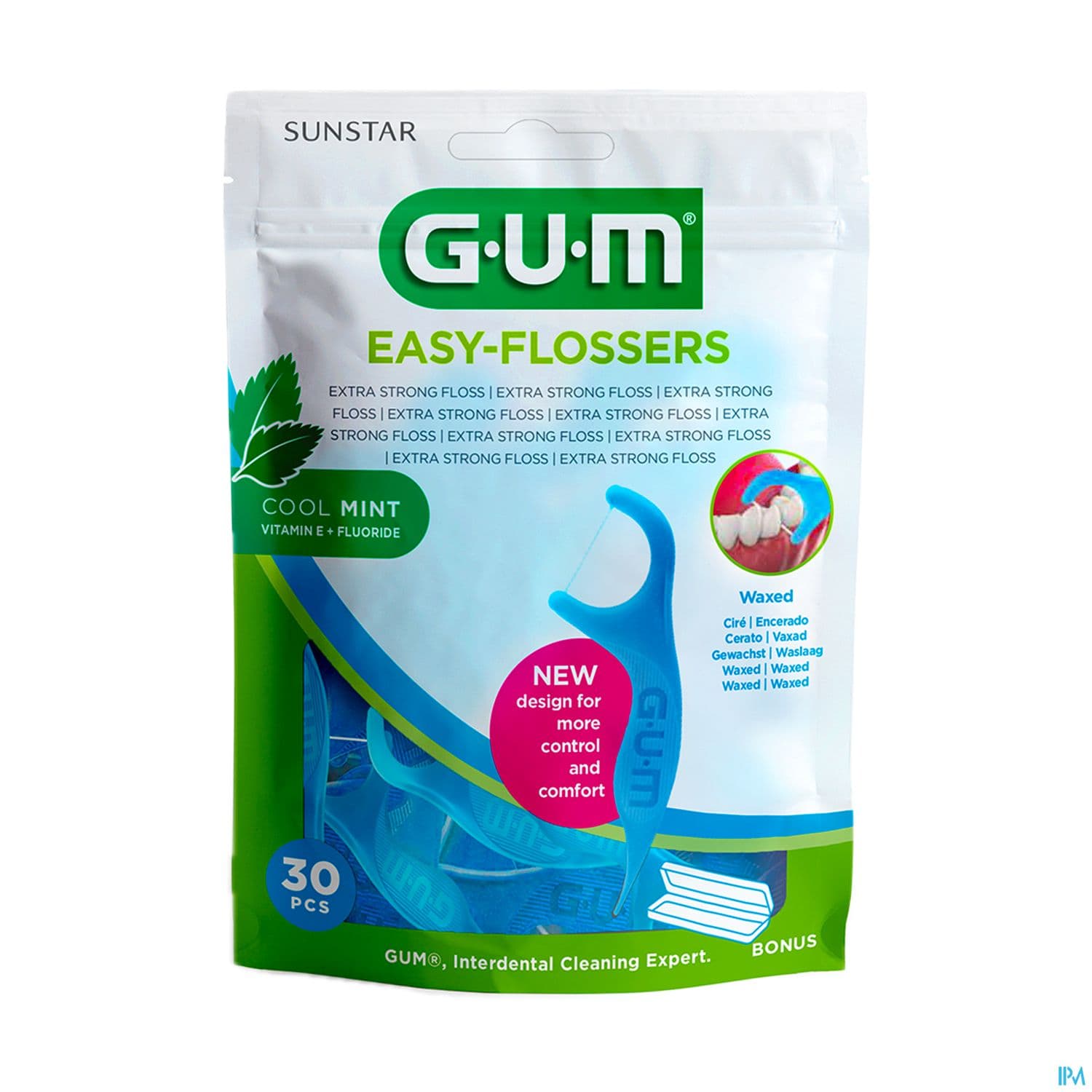 Gum Easy Flossers Porte Fil Menthe 30