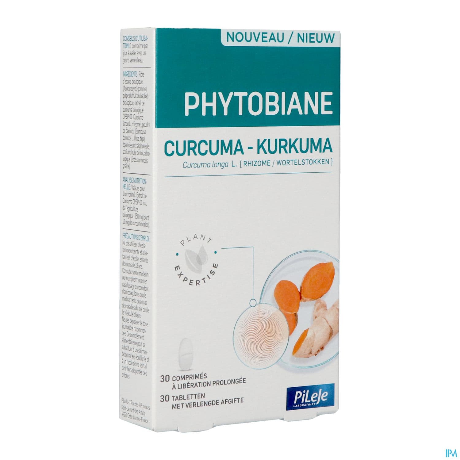 Pileje Phytobiane Curcuma Comprime Liberation Prolongee 30