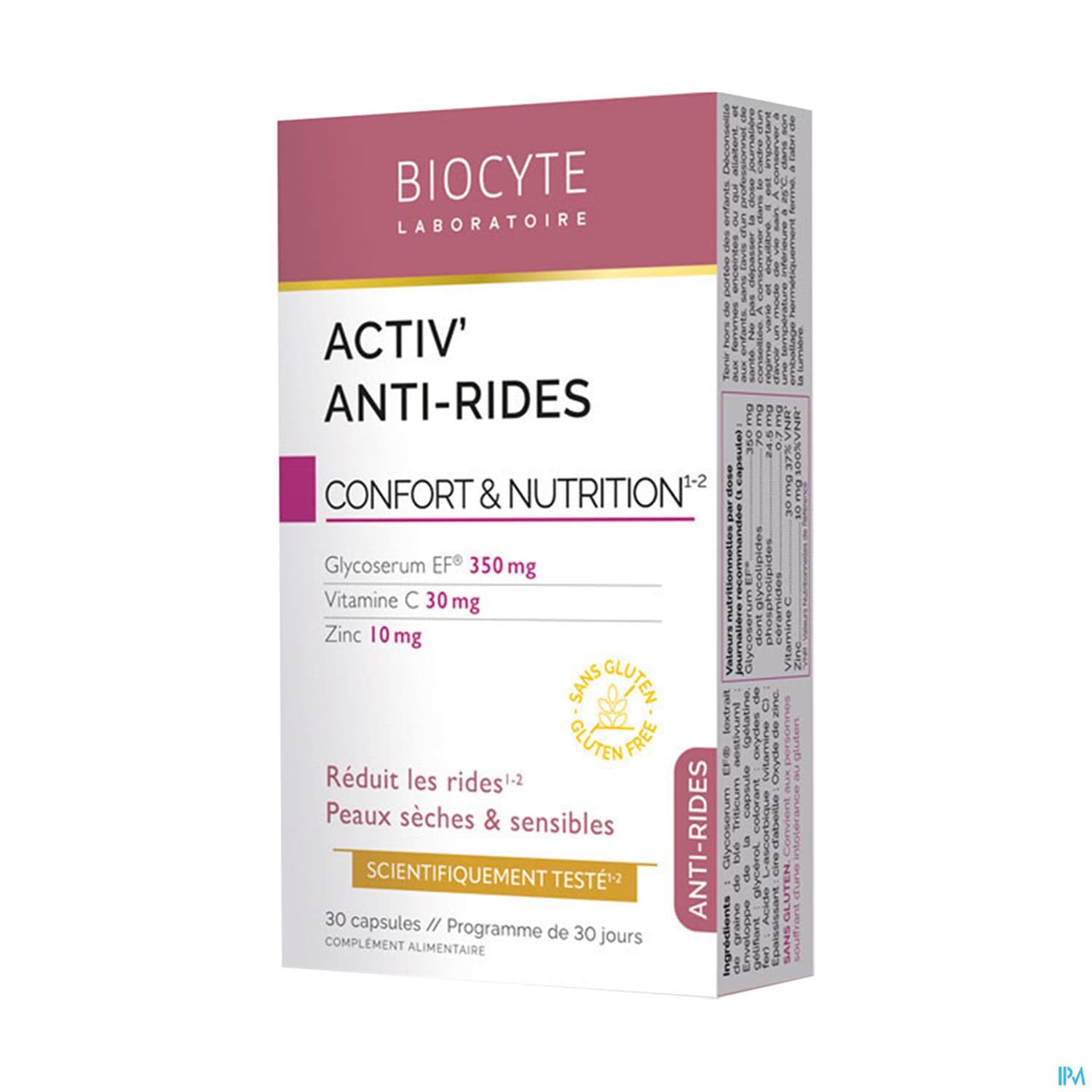 BIOCYTE ACTIV' ANTI-RIDE CAPS 30