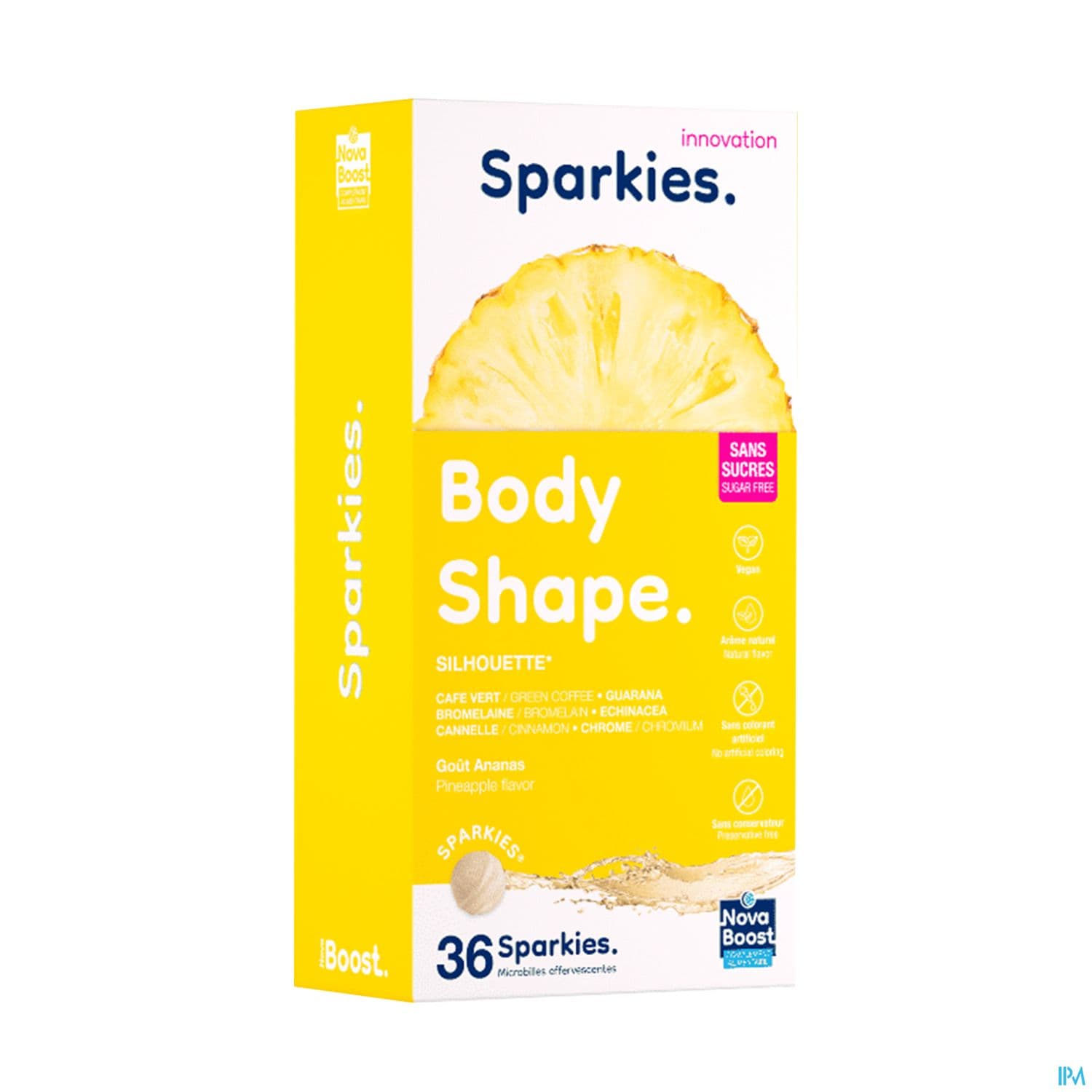 Novaboost Sparkies Body Shape Silhouette Ananas Comprime 36