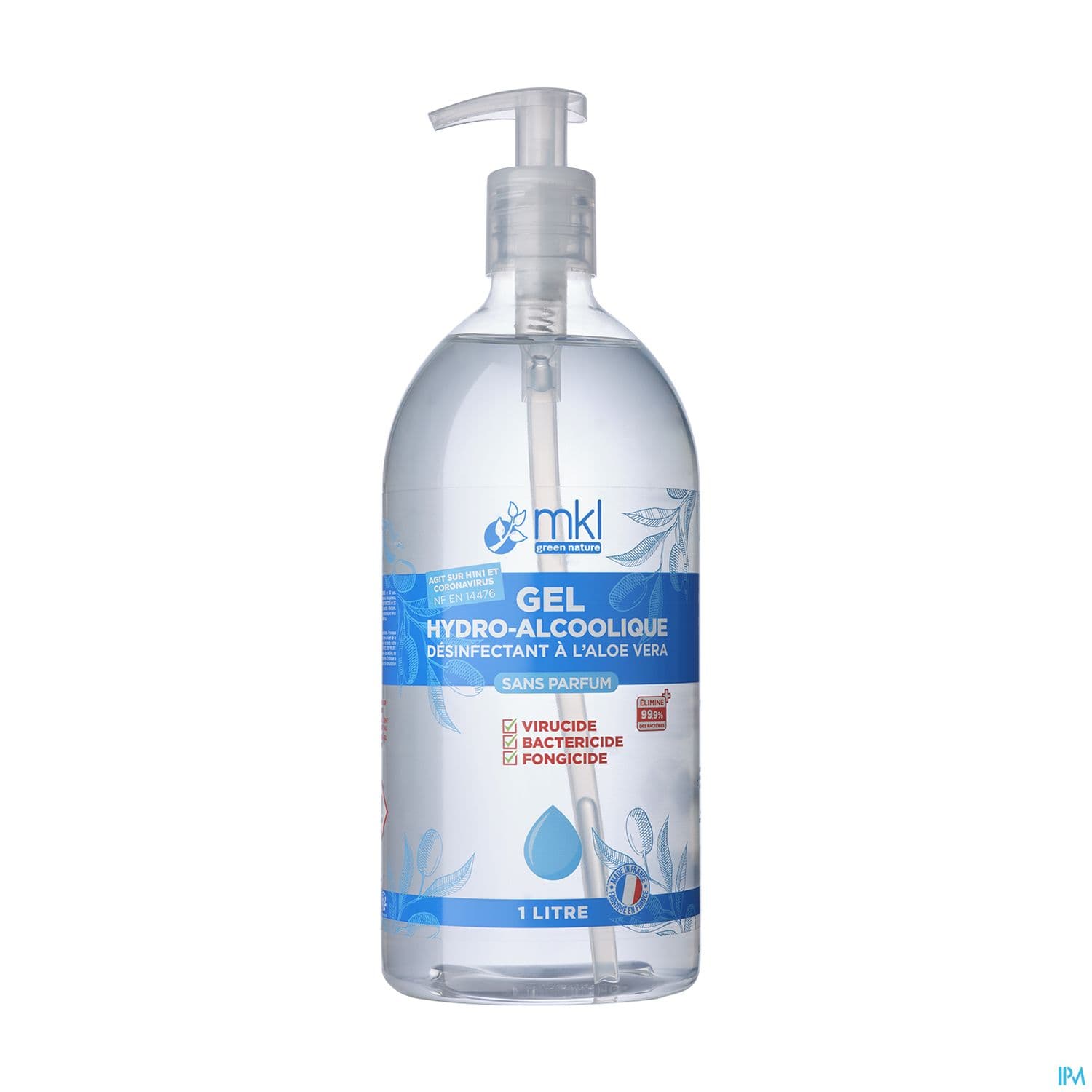 MKL GEL HYDROALCOOLIQ NEUTRE 1L — Pharmacie Principal Port-de-Bouc