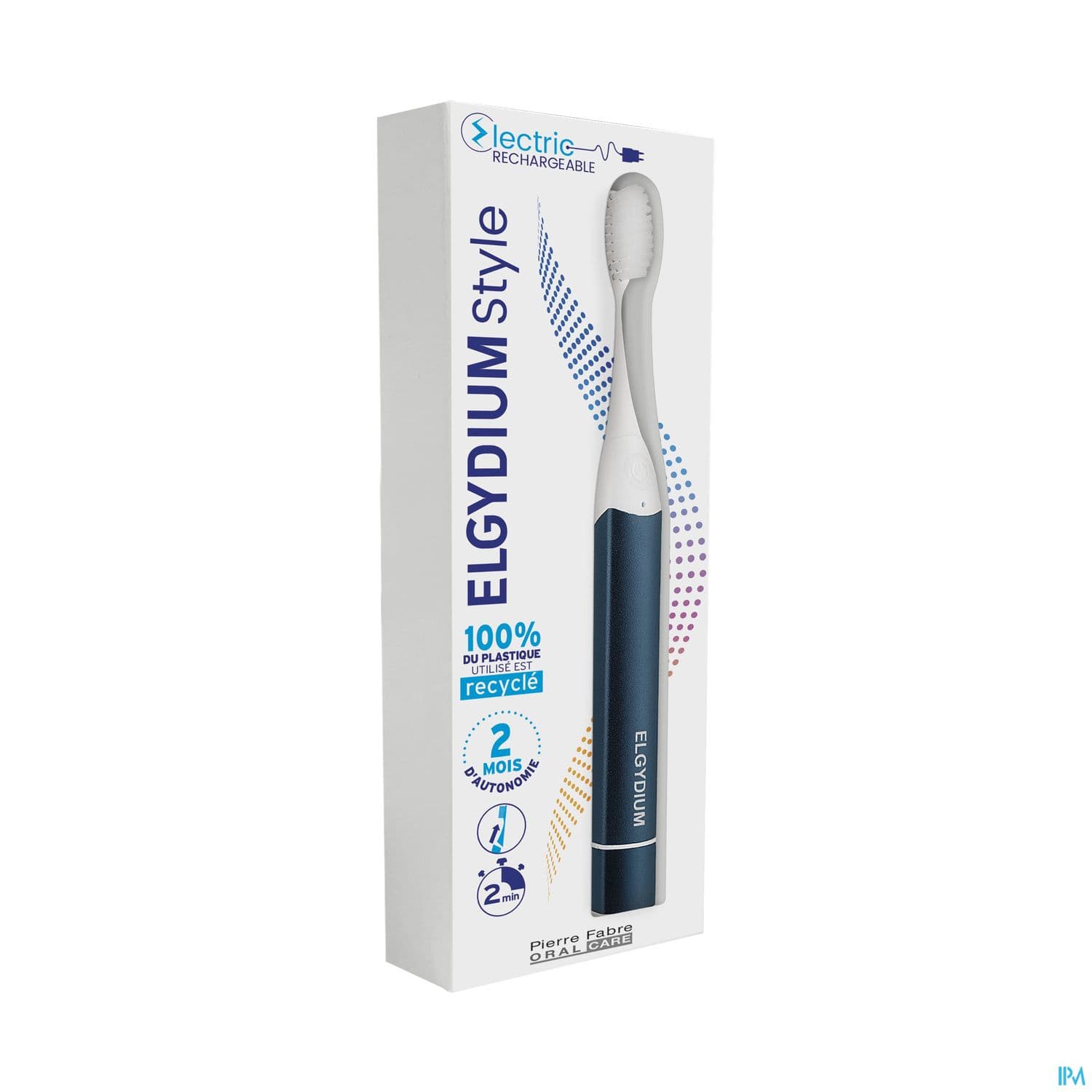 Elgydium Brosse A Dents Style Electrique Batterie Dark Denim