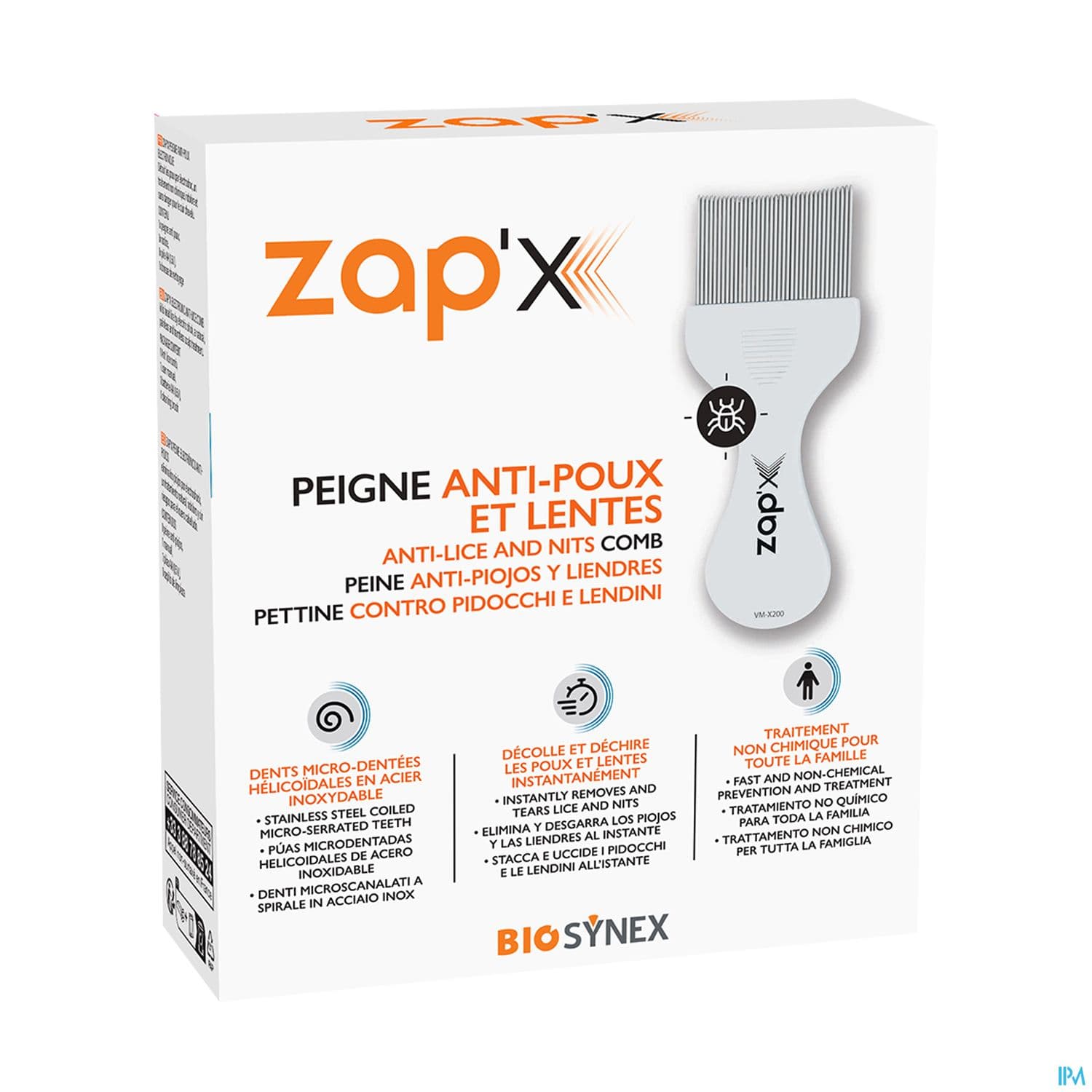 Zap X Peigne Antipoux Lentes Electronique