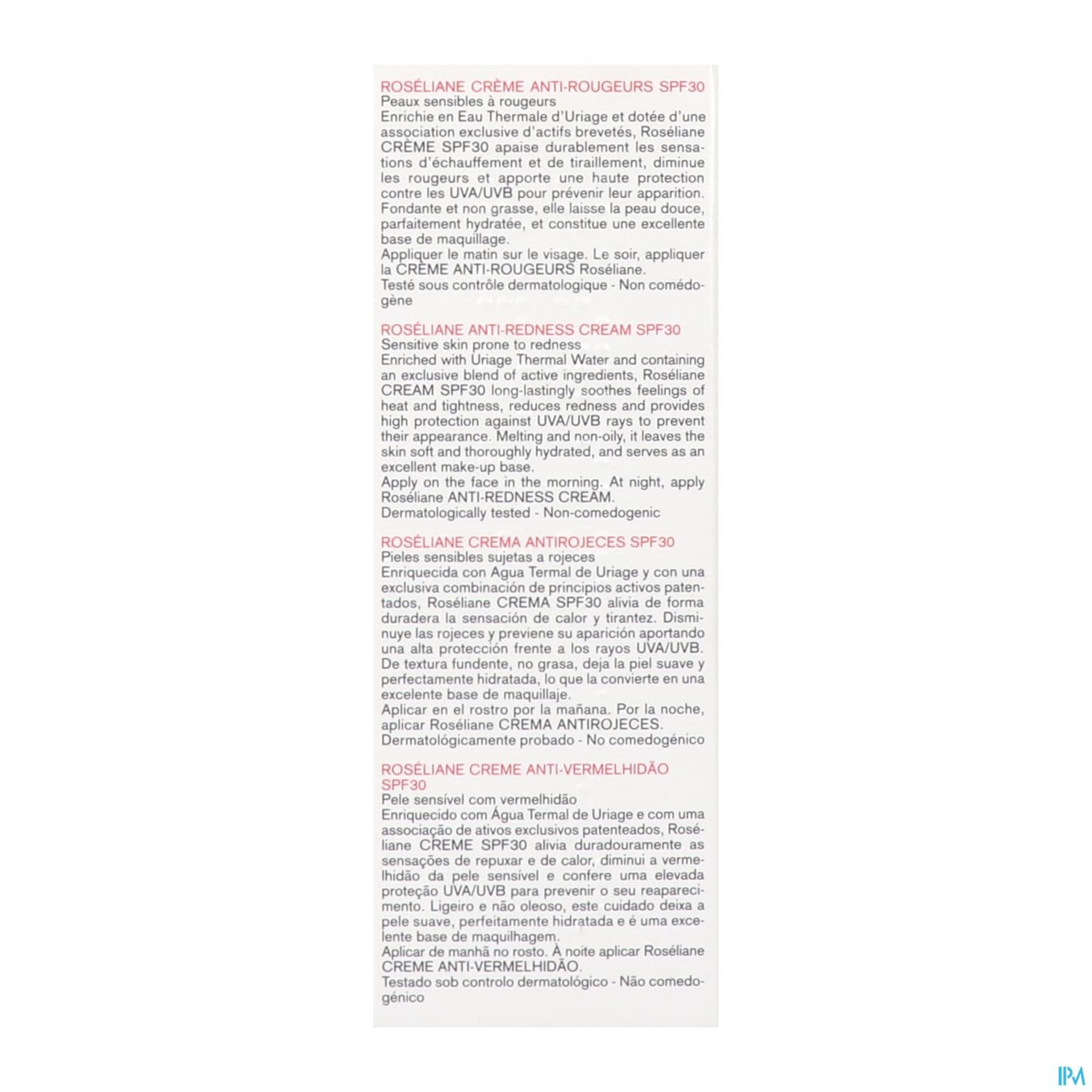 URIAGE ROSELIANE A/ROUG SPF30 40ML