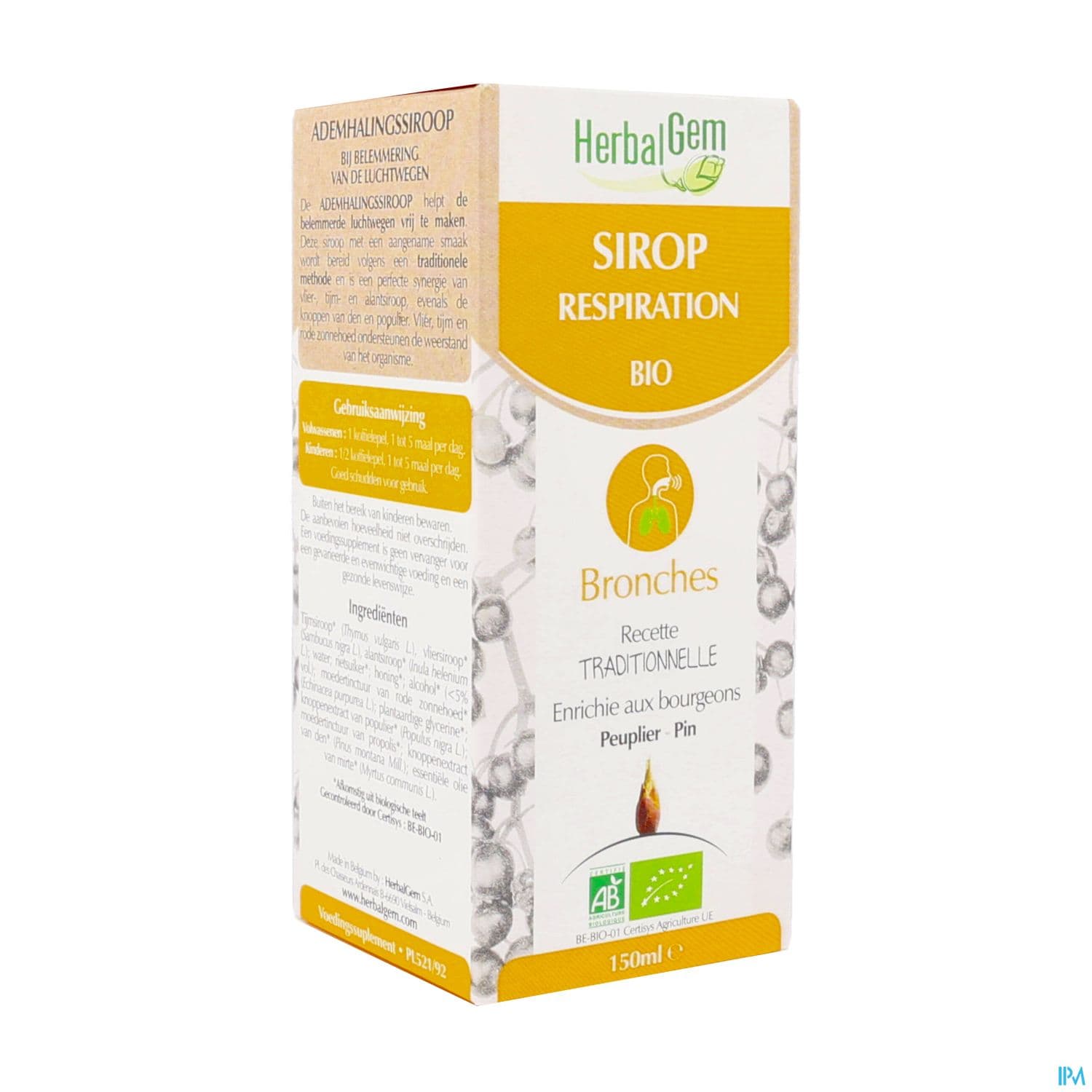 HERBALGEM RESPIRATION BIO SP 150ML