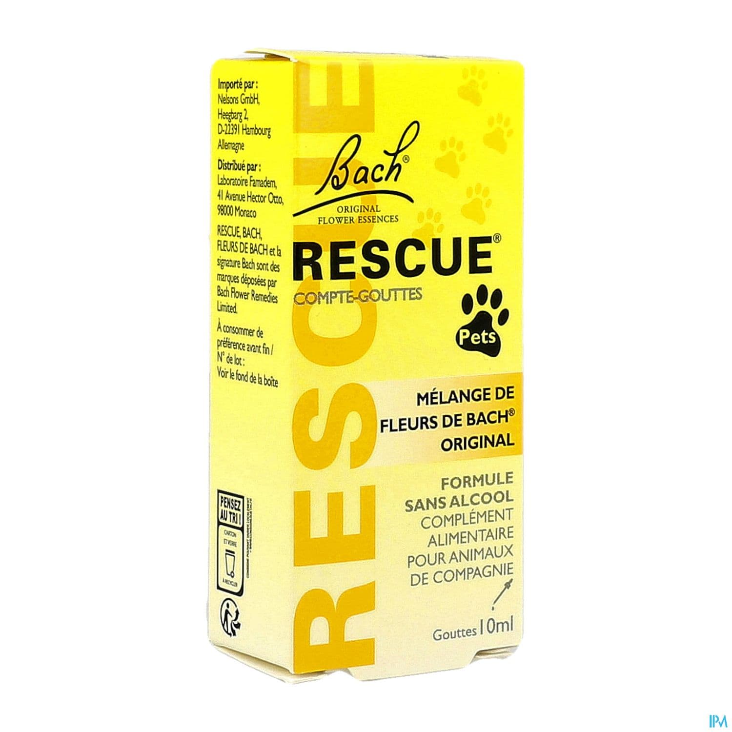 Rescue Bach Pets Compte Gouttes 10ml
