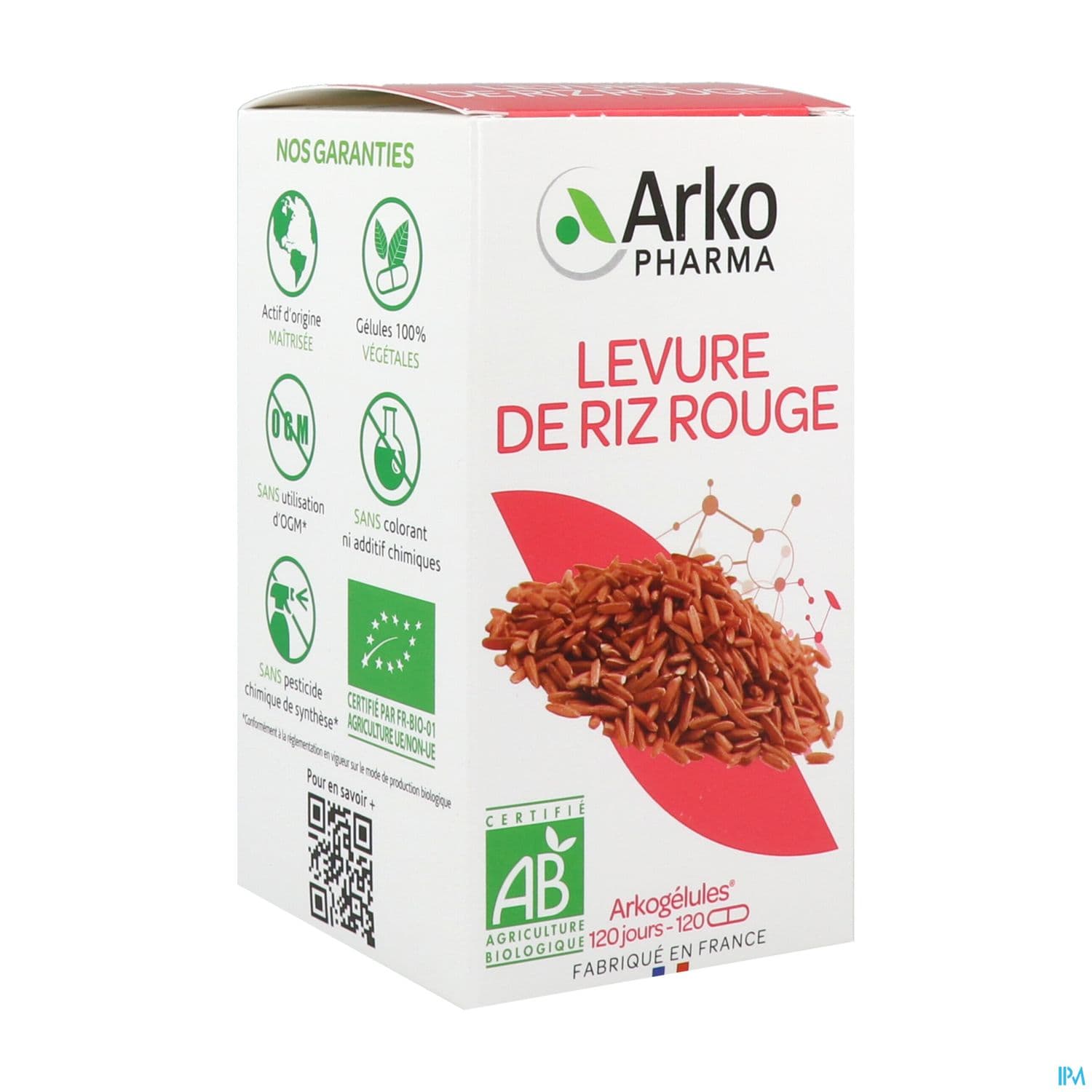 Arkopharma Arkogelules Levure De Riz Rouge Bio Gelule 120