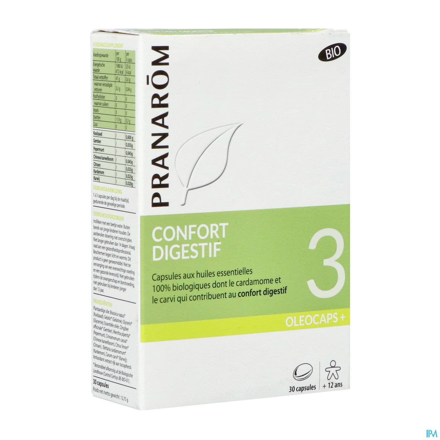 PRANAROM OLEOCAPS+3 DIGEST CAP30
