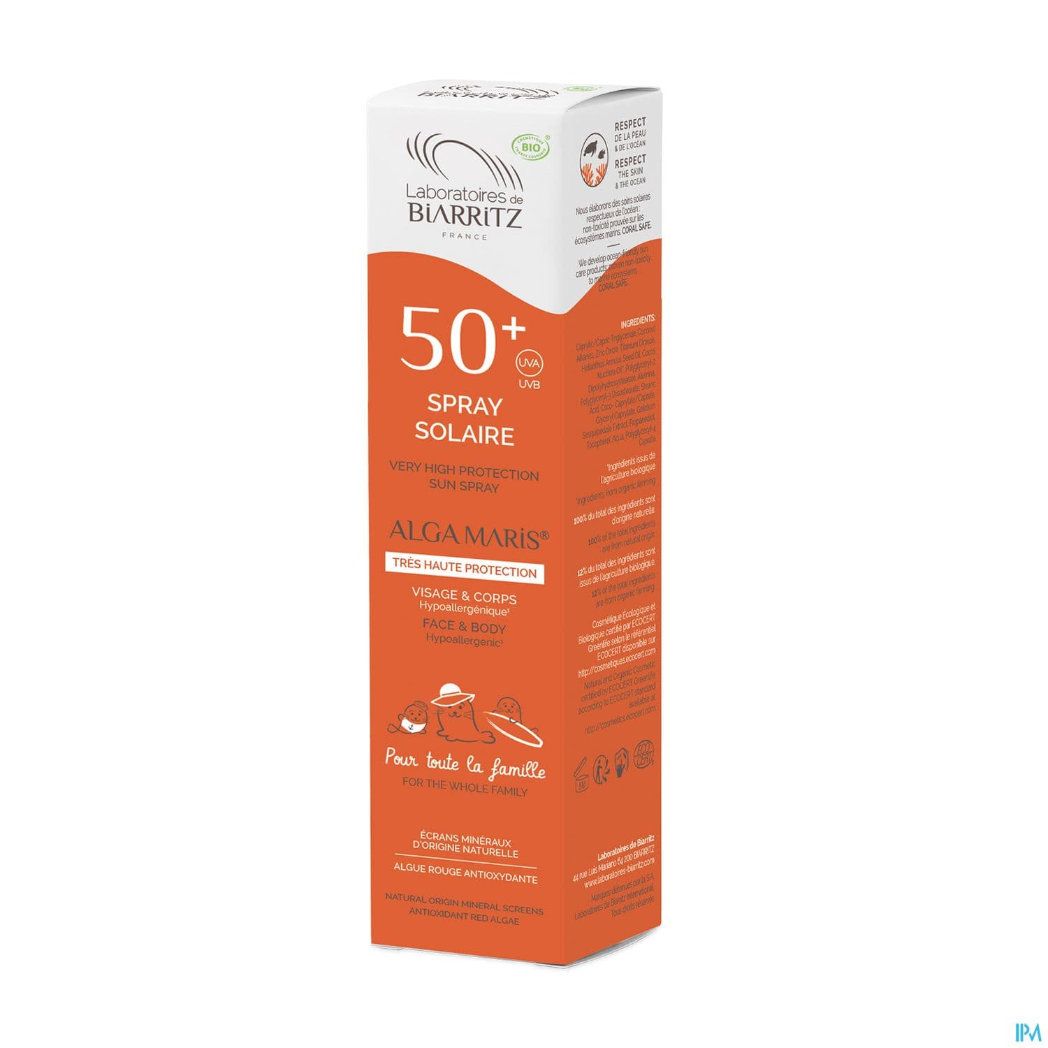 LDBIARRITZ SPRAY SOL SPF50+ 150ML. — Pharmacie Le pallec