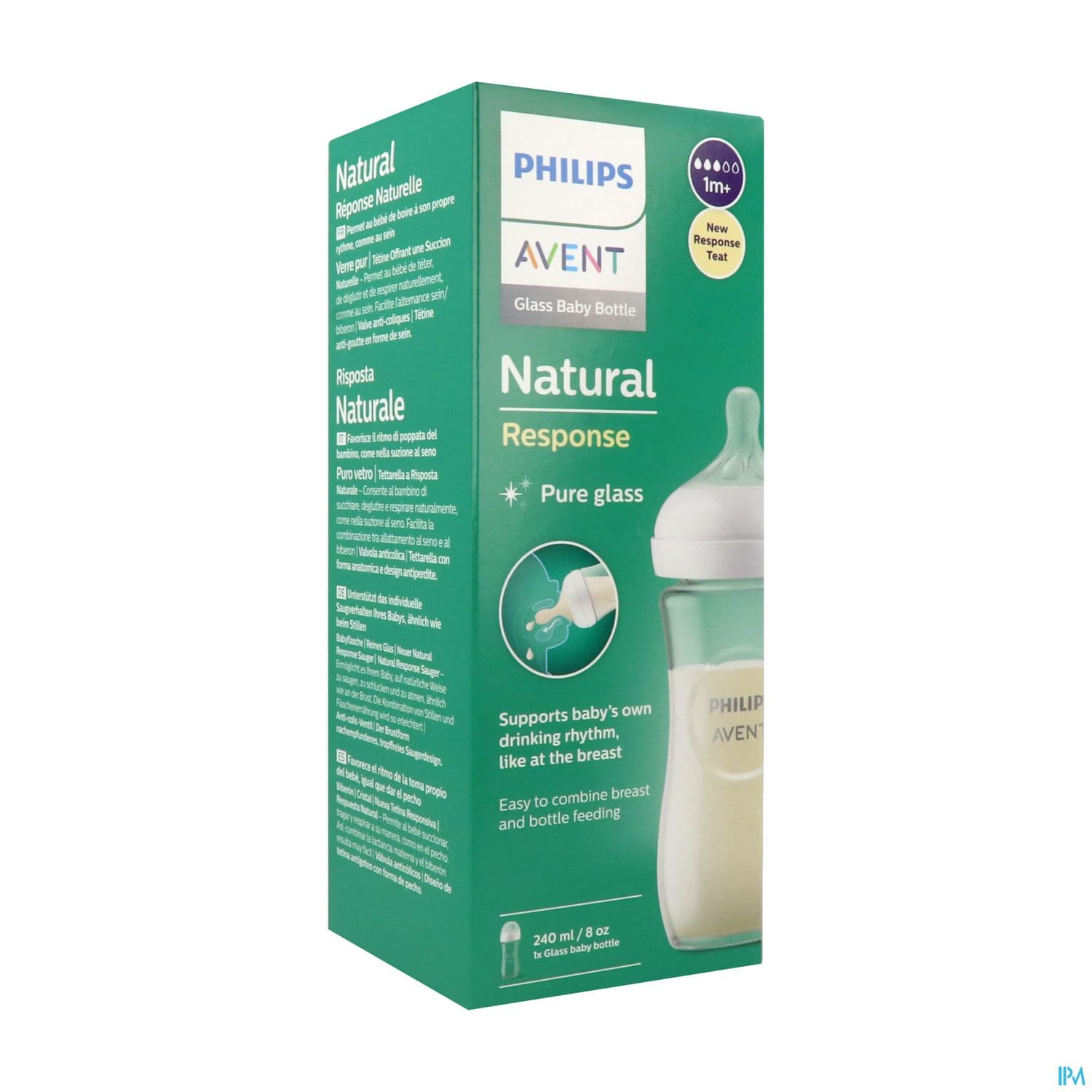 BIB AVENT NAT RESPONSE VERRE 240ML