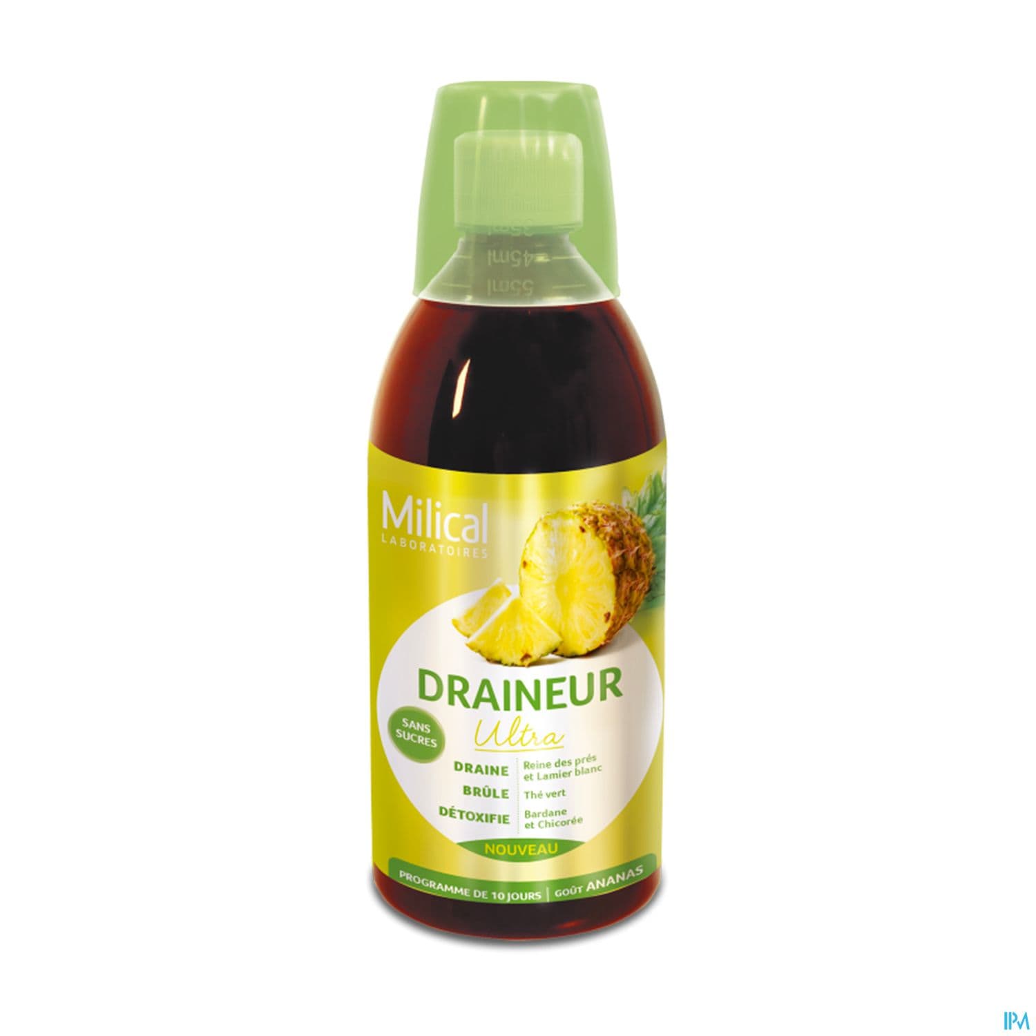 Milical Draineur Ultra Ananas Solution Buvable 500ml