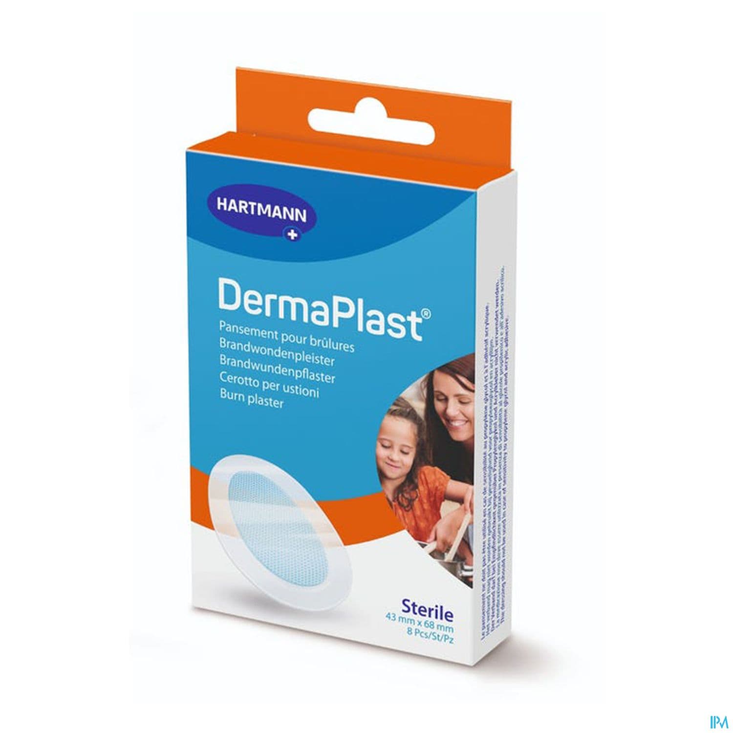 DERMAPLAST BRULURE PANS 68X43MM 8