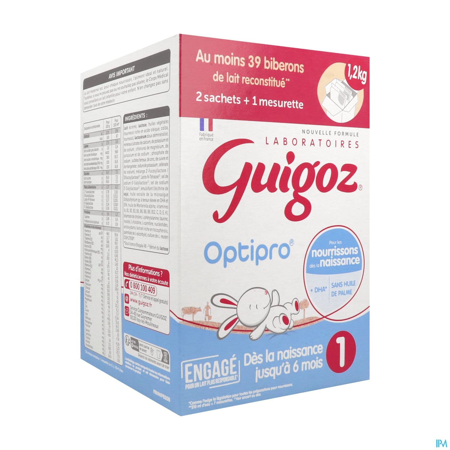 GUIGOZ LAIT OPTIPRO 1AGE PDR 1,2KG — Pharmacie du Grand Vitrolles