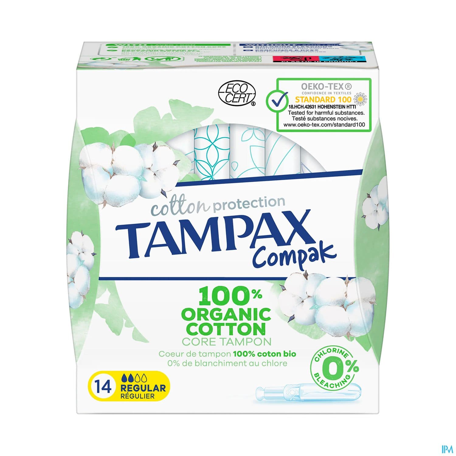 TAMPON TAMPAX COMPAK COTT REGUL 14