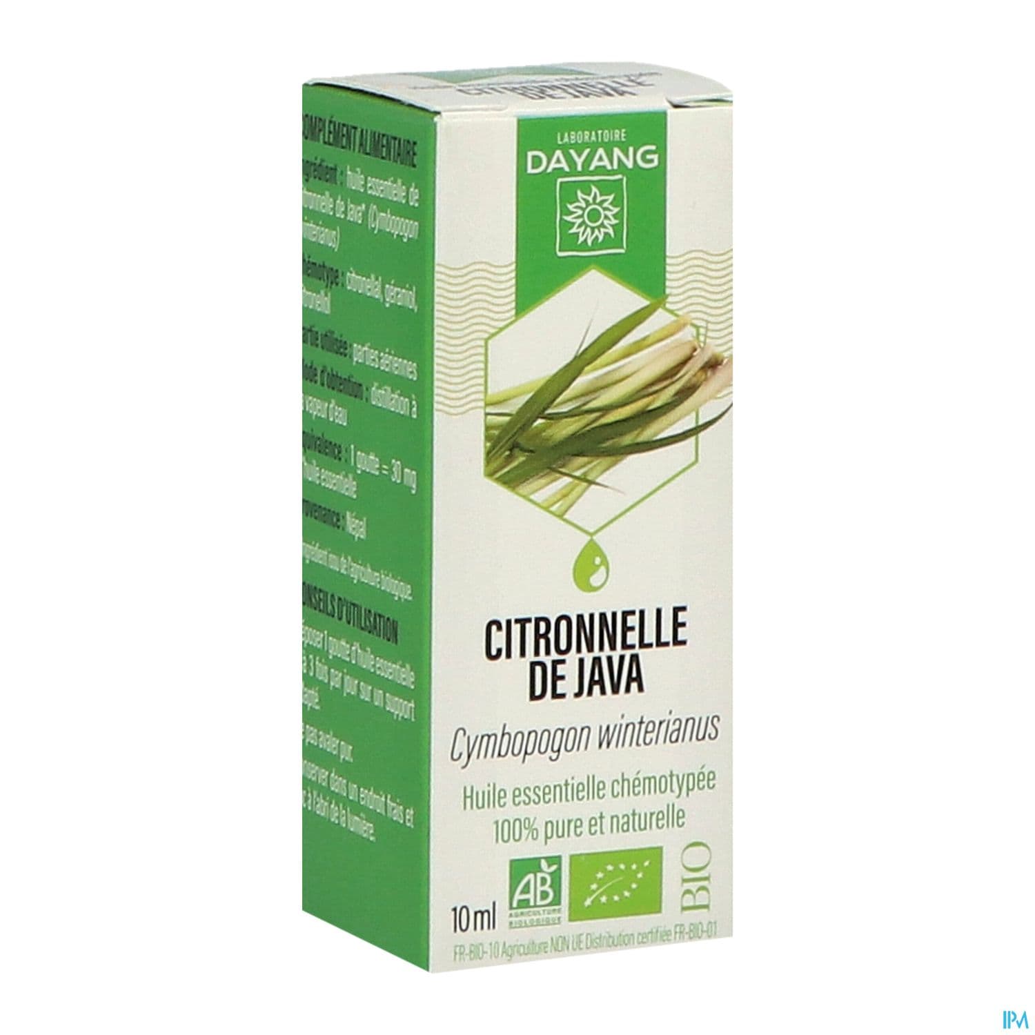 Dayang Huile Essentielle Citronelle De Java Bio 10ml