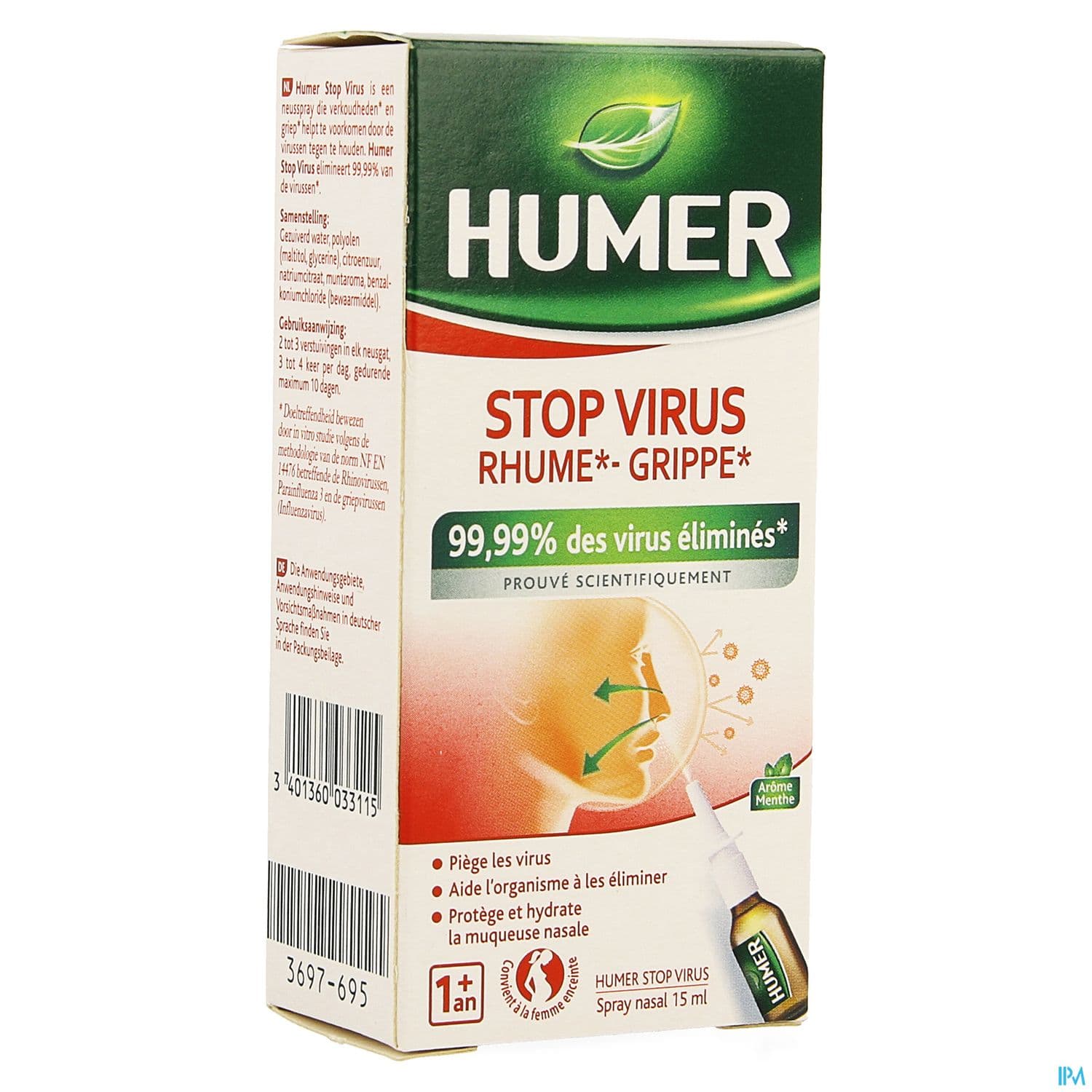 Humer Stop Virus Spray Nasal 15ml — Pharmacie Marie Stuart