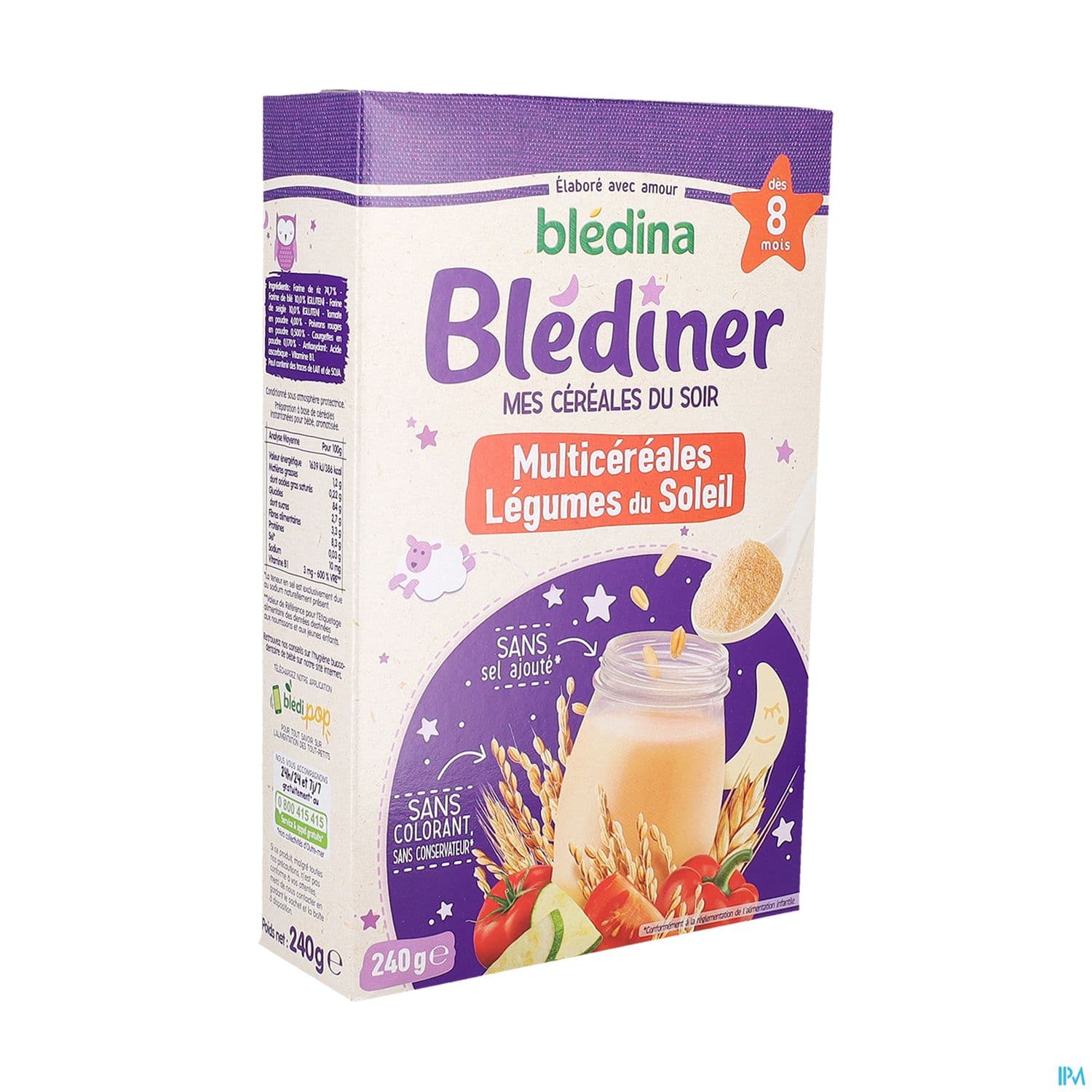 BLEDINER MULTICER LEGUME SOL 240G