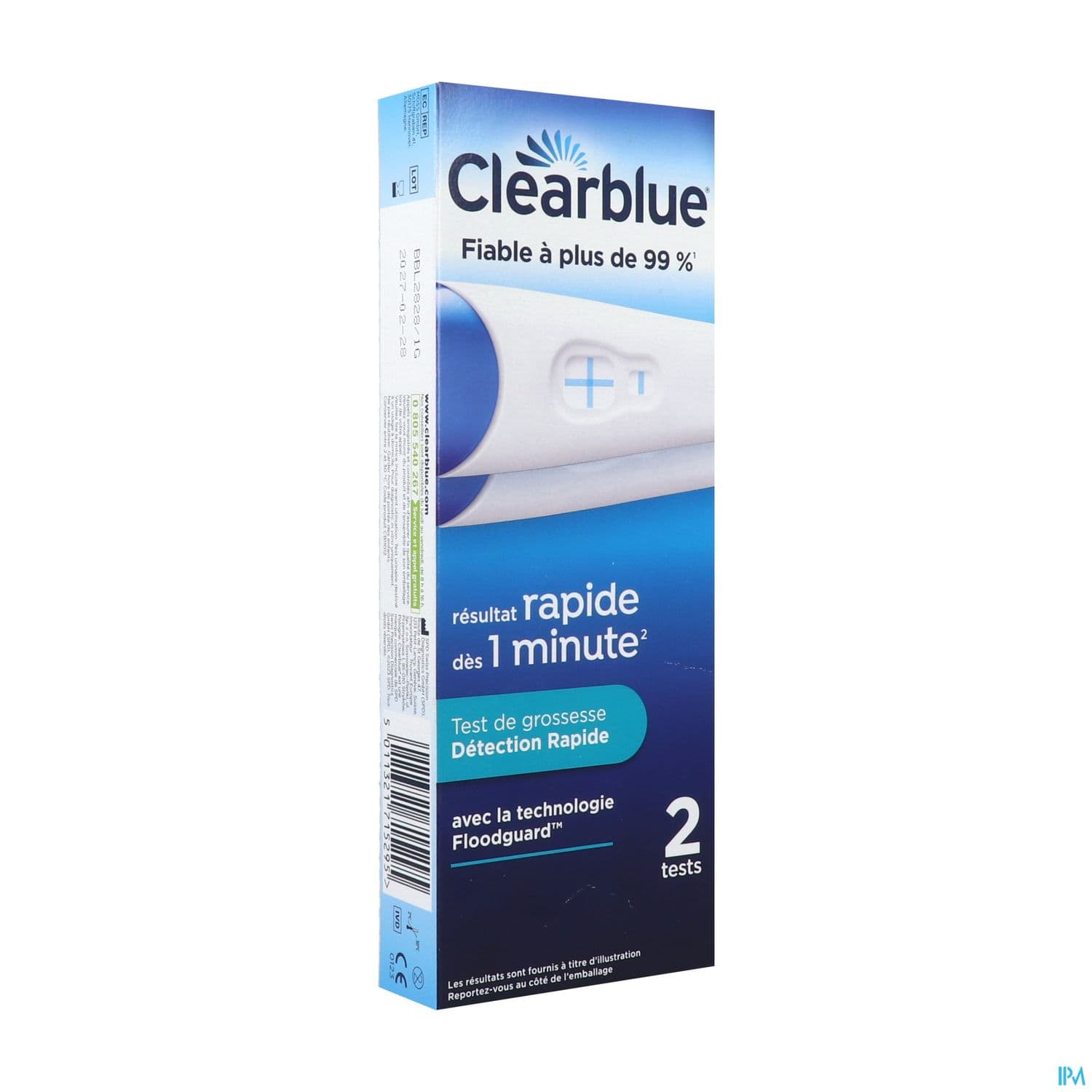 Clearblue Test De Grossesse Detection Rapide X2