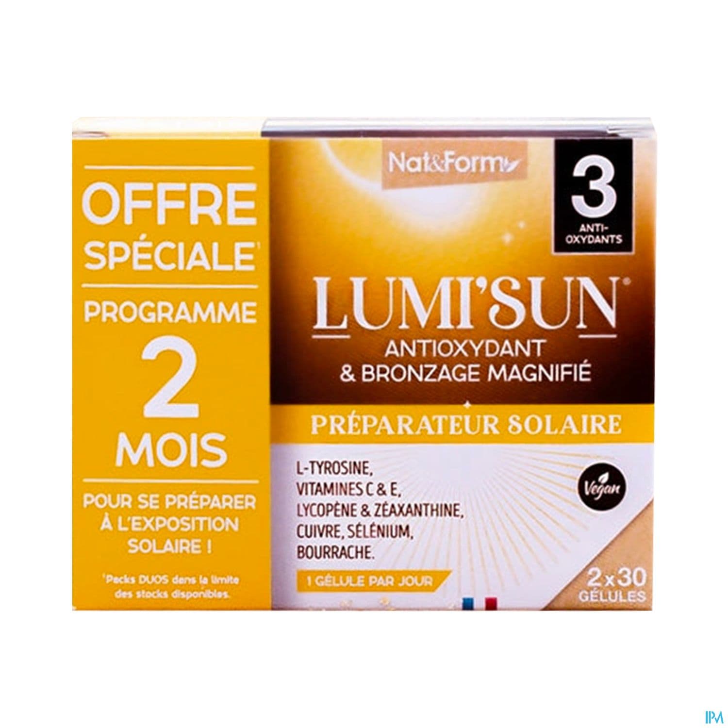 NAT&FORM LUMISUN PREP SOL GELU30X2 — Pharmacie Le pallec