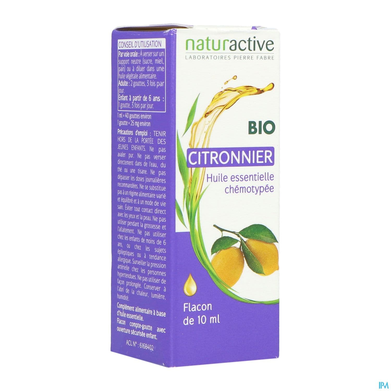 NATURACTIVE CITRONNIER HE BIO 10ML