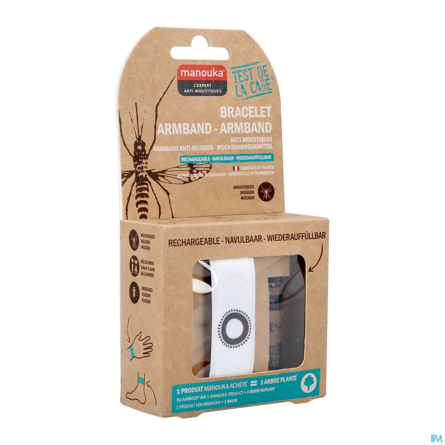 MANOUKA BRACEL A/MOUST AD BLANC