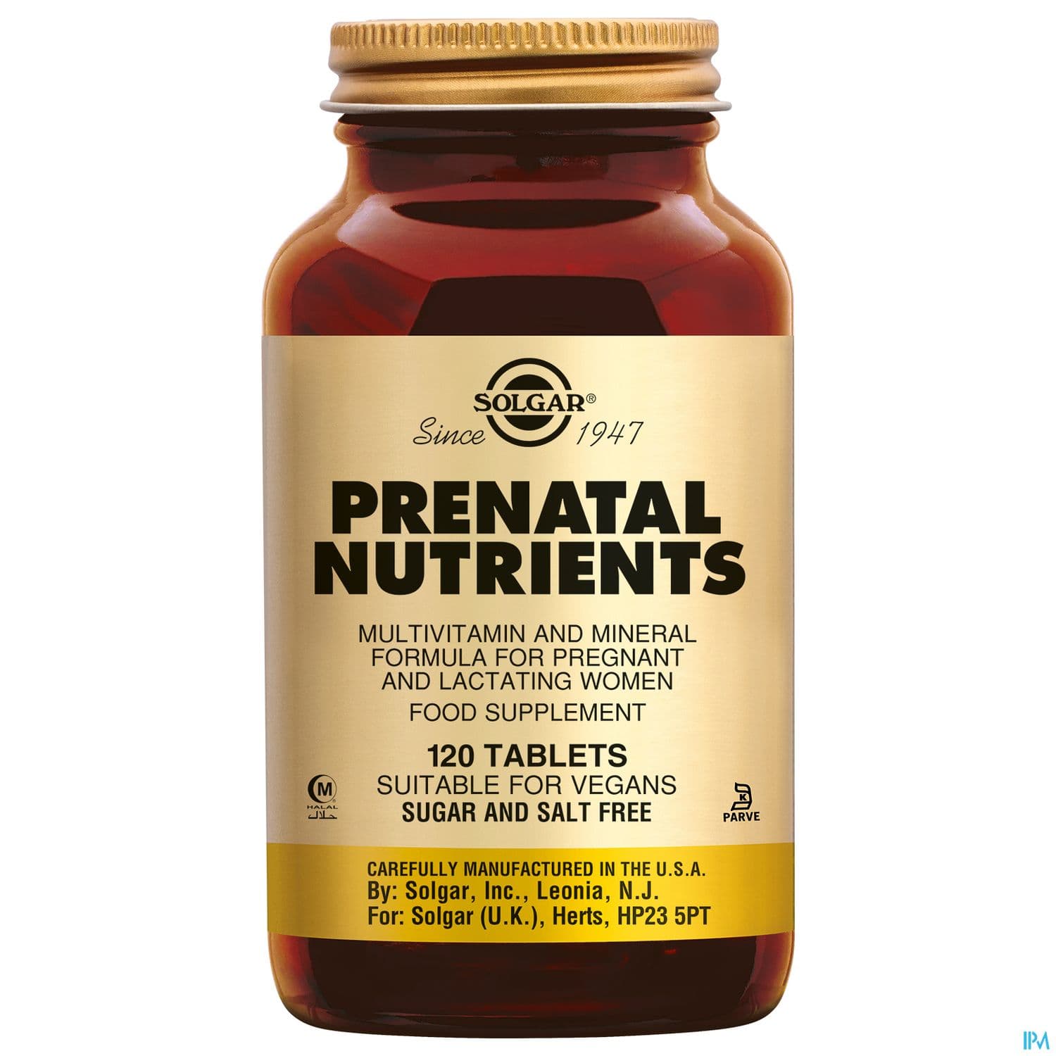 SOLGAR PRENATAL NUTRIENTS CPR 120