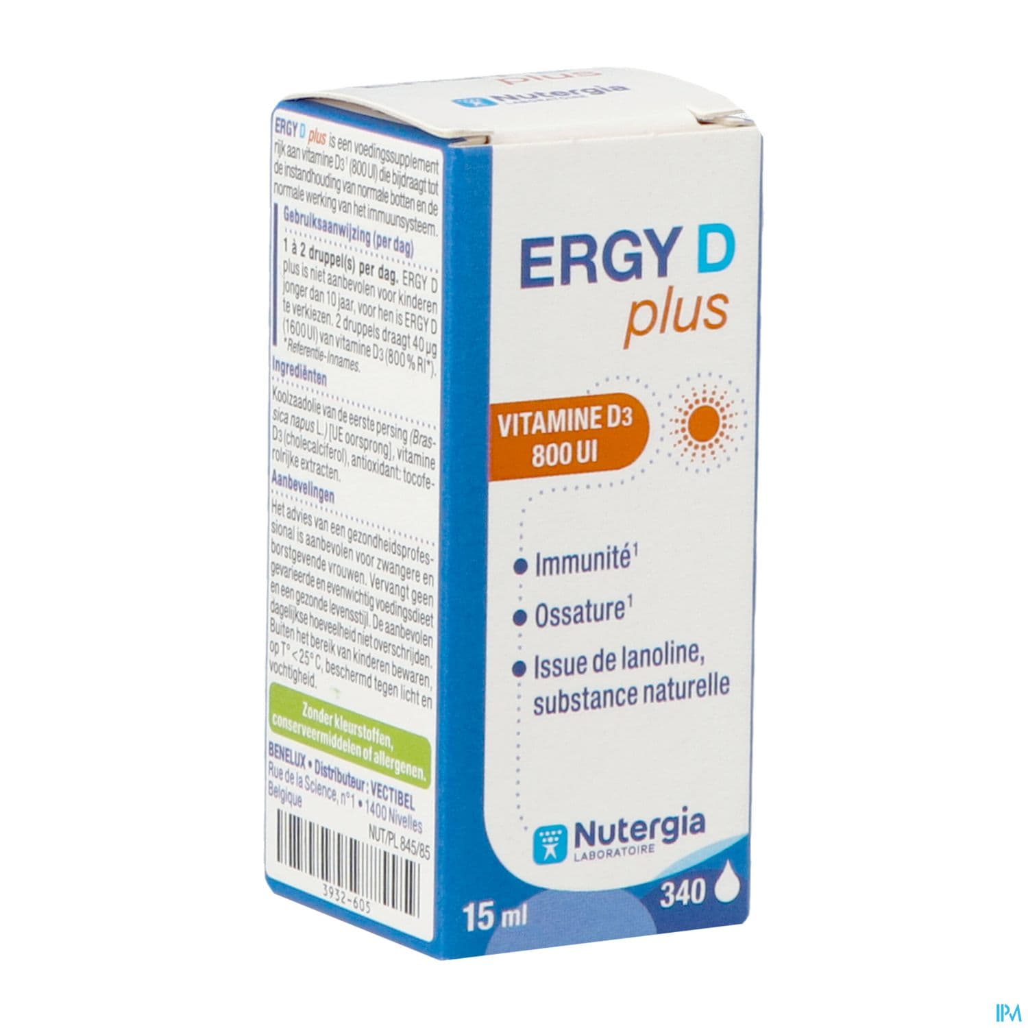 ERGY-D PLUS COMPTE-GOUTTE 15ML