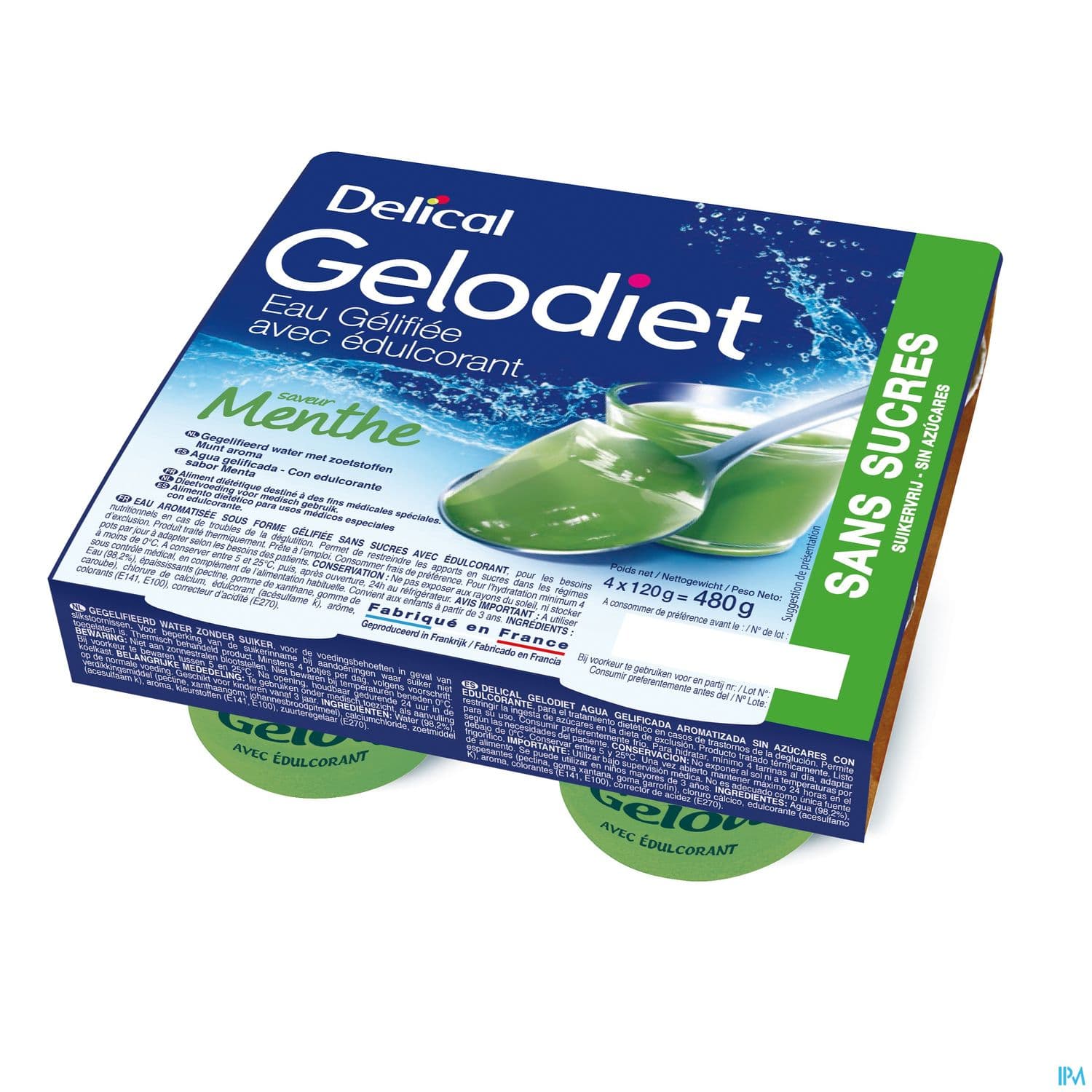 DELICAL GELODIET EAU S/S MENT120X4