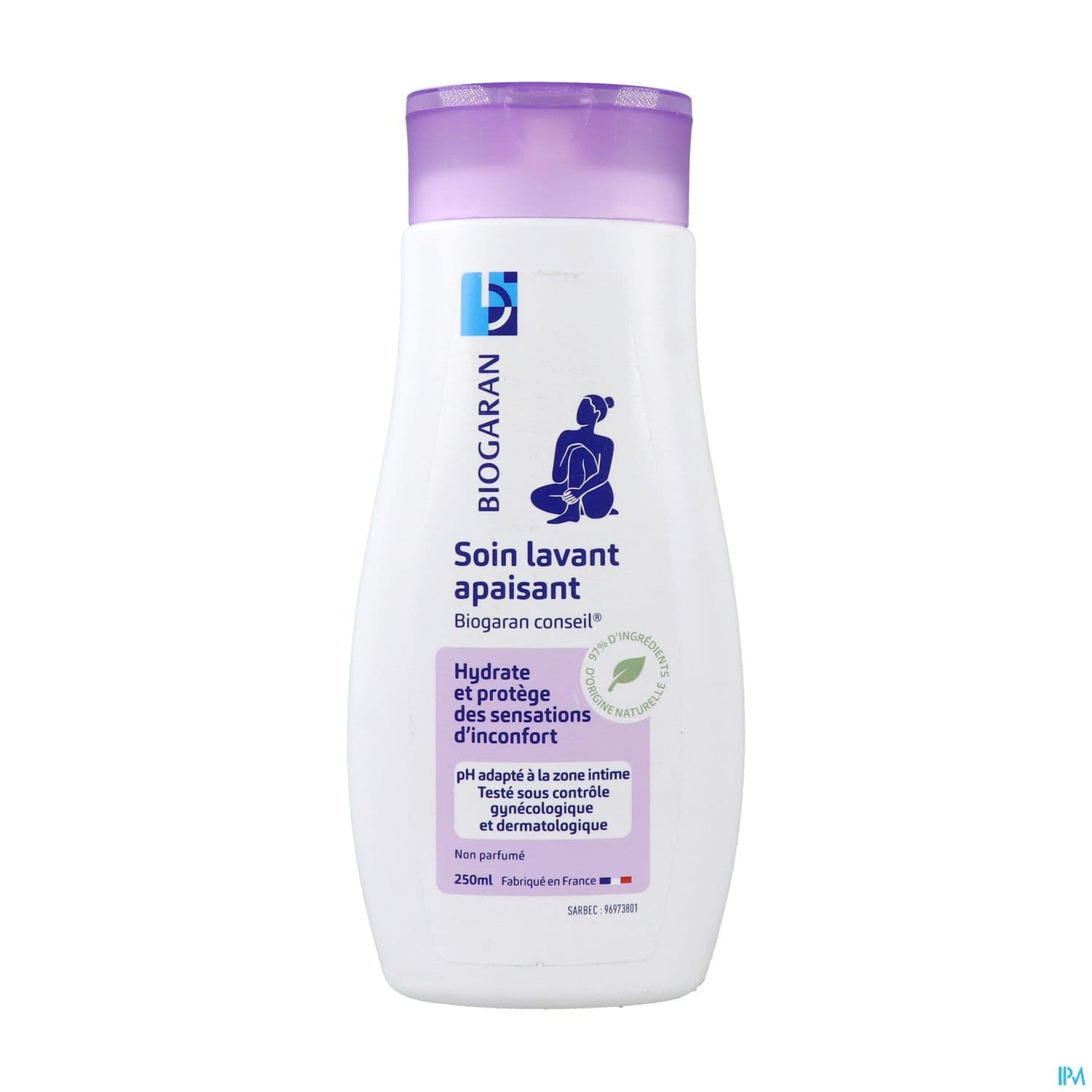 Biogaran Soin Lavant Apaisant Pour Usage Intime Non Parfume 250ml — PHARMACIE DE LA GARE Nancy