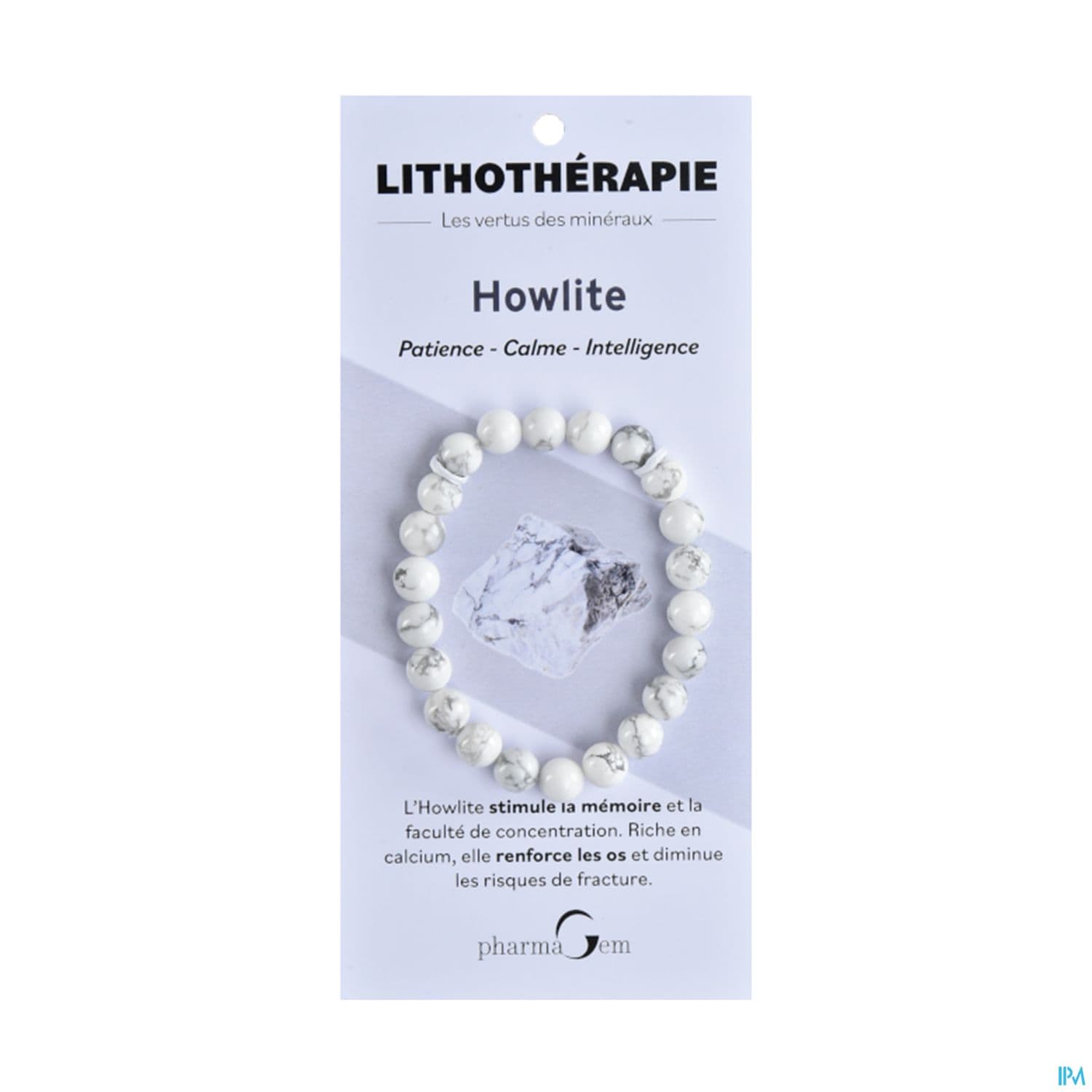BRACEL LITHOTHERAP HOWLITE 8MM