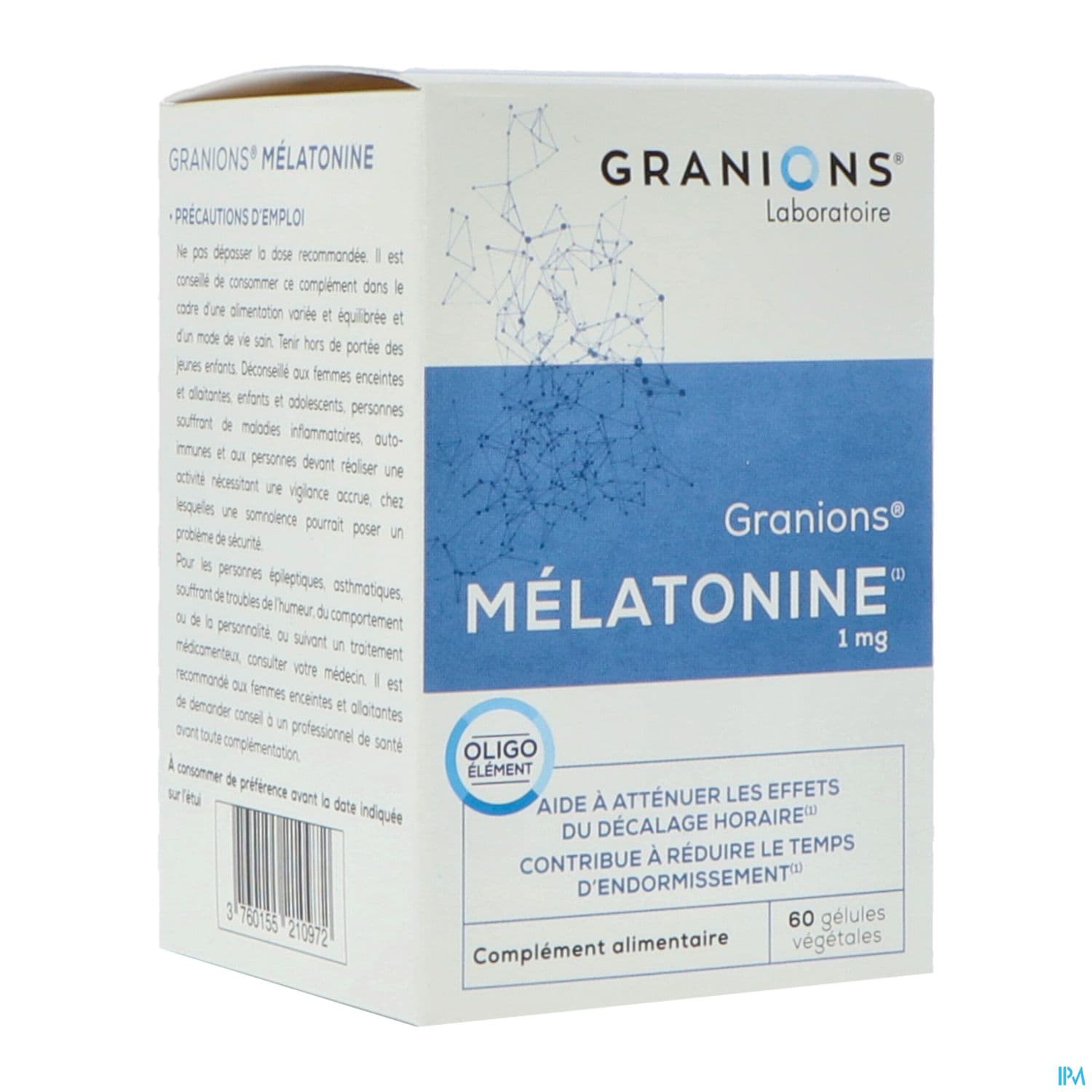 GRANIONS MELATONINE 1MG GELUL 60