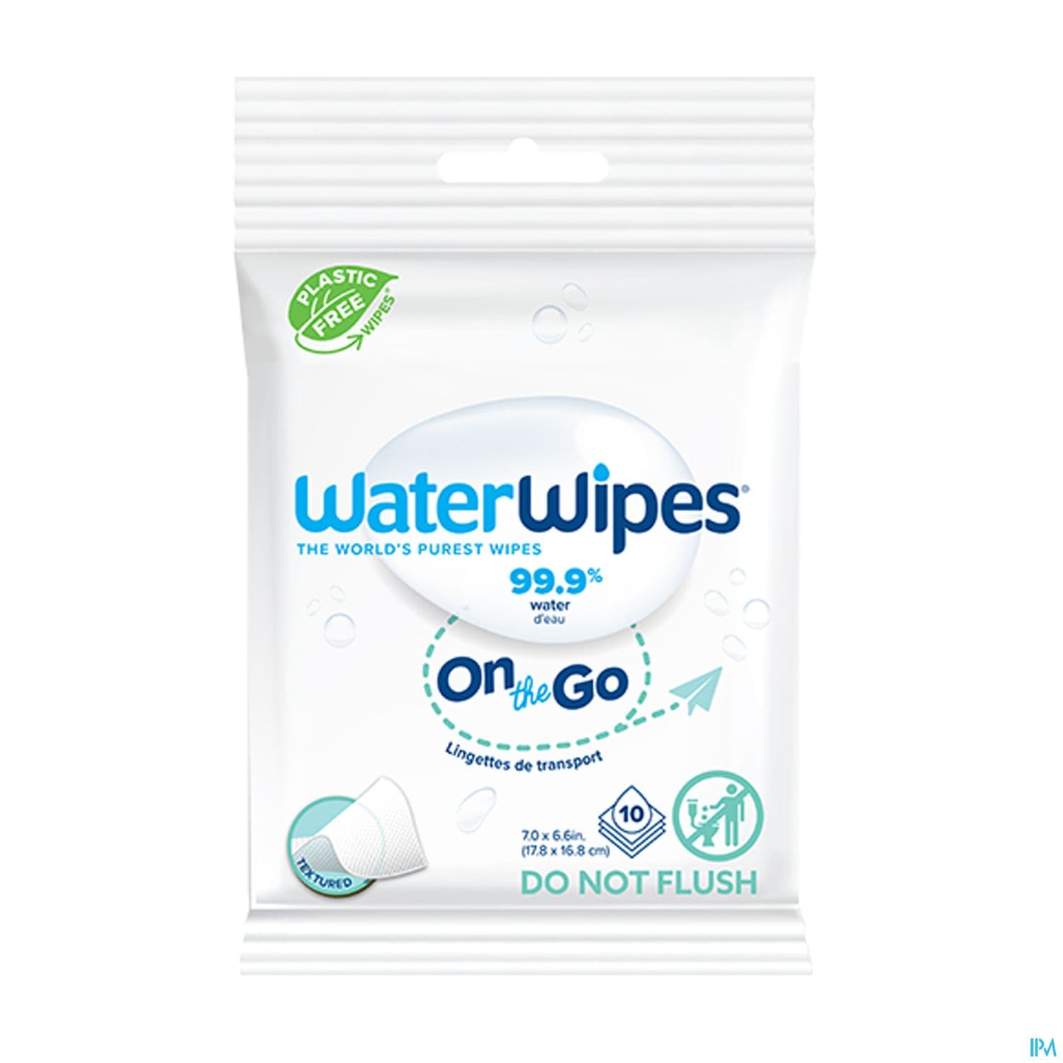 Waterwipes Lingette Bebe On The Go X10