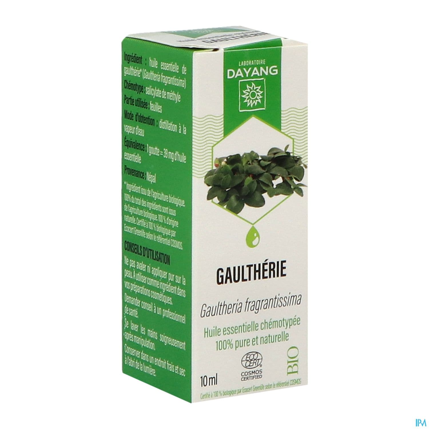 DAYANG GAULTHERIE HE BIO 10ML — Pharmacie Centrale D'Arcachon