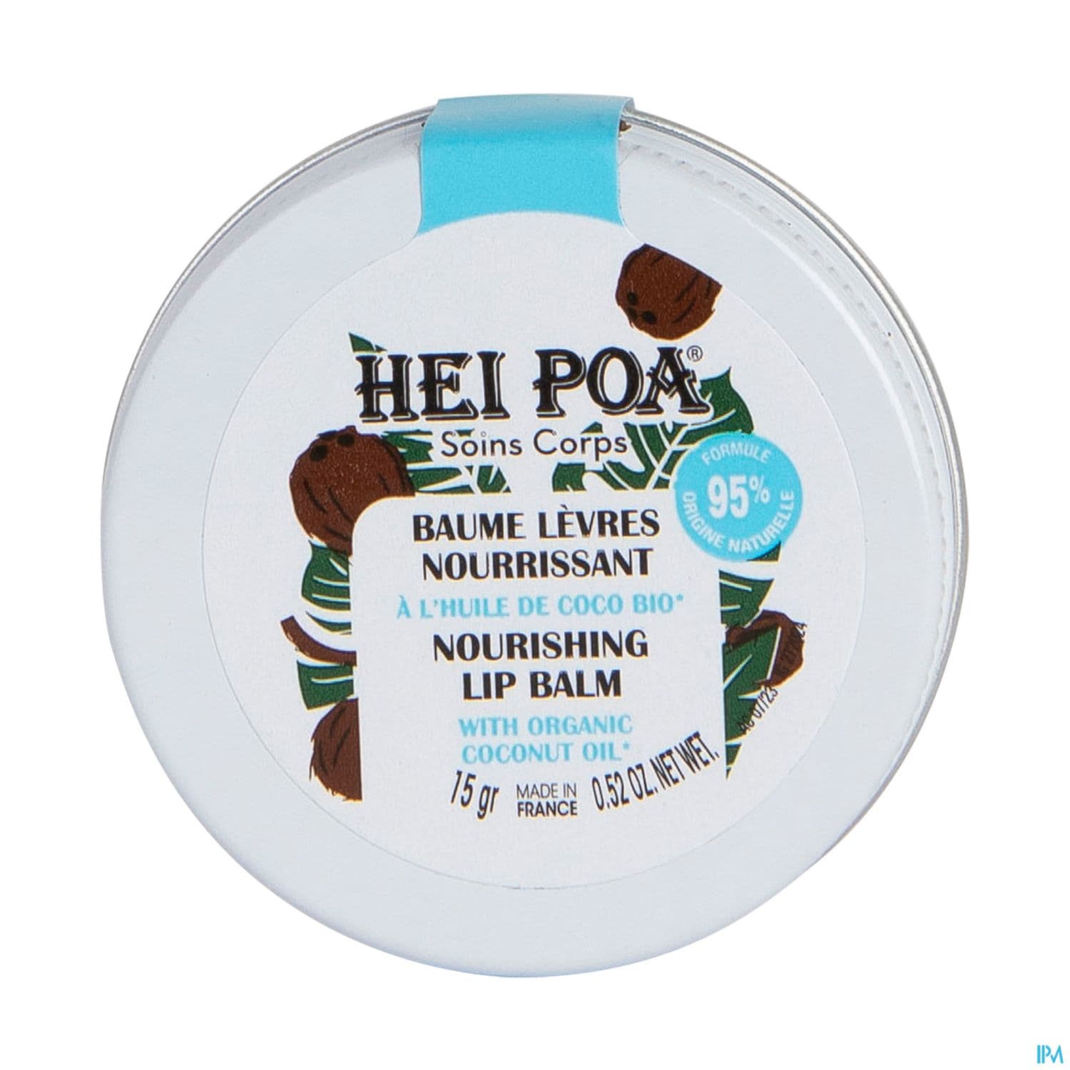 Hei Poa Baume Levres Nourrissant Coco Bio 15g