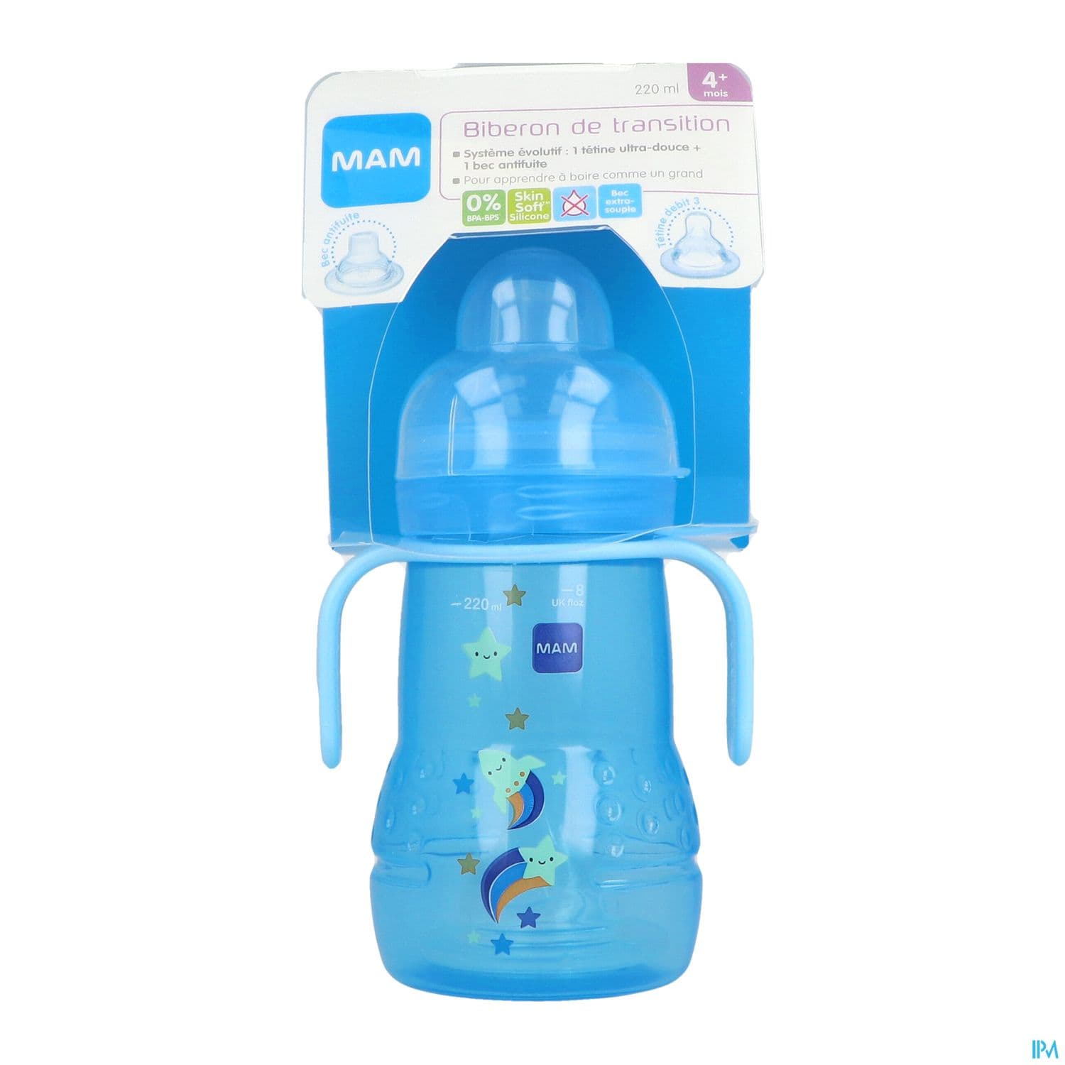 BIB MAM TRANSI GARCON SILIC 220ML