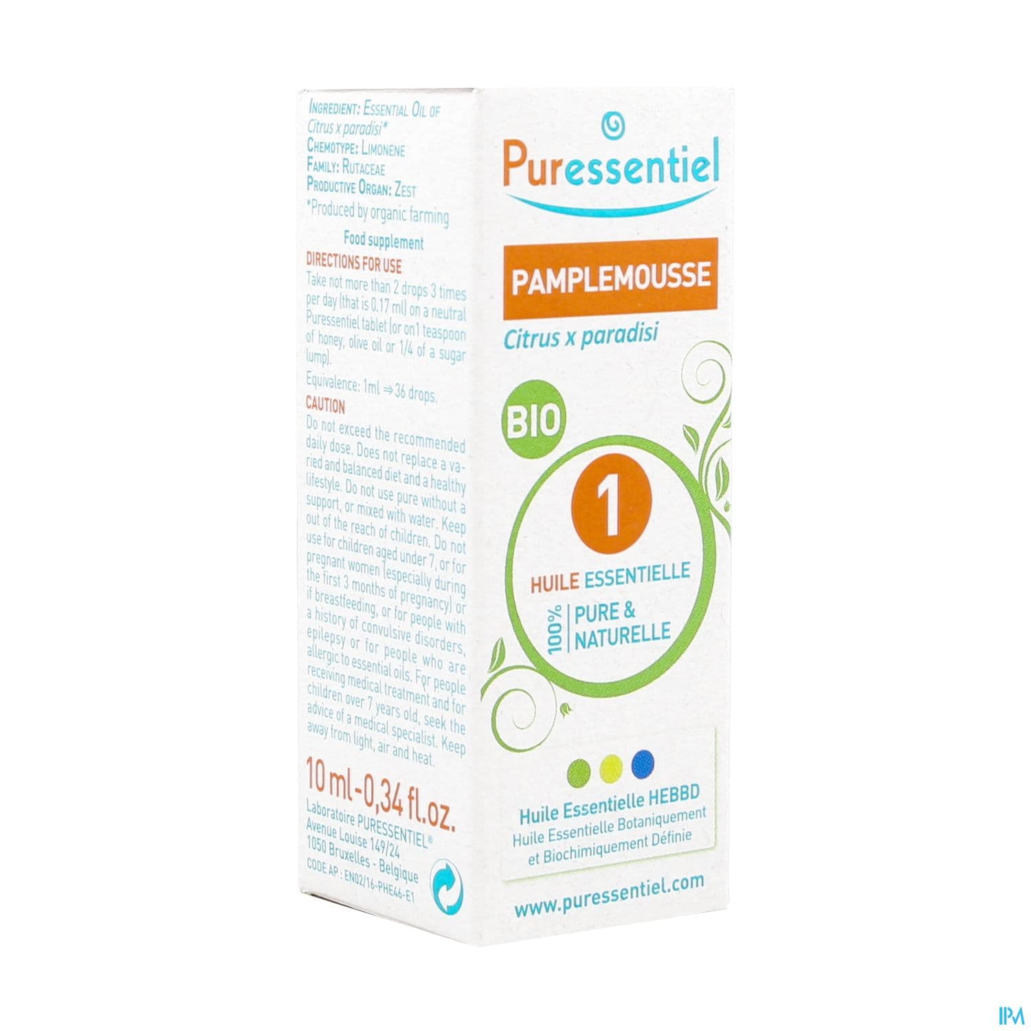 PURESSENTIEL HE BIO PAMPLEMOUS10ML