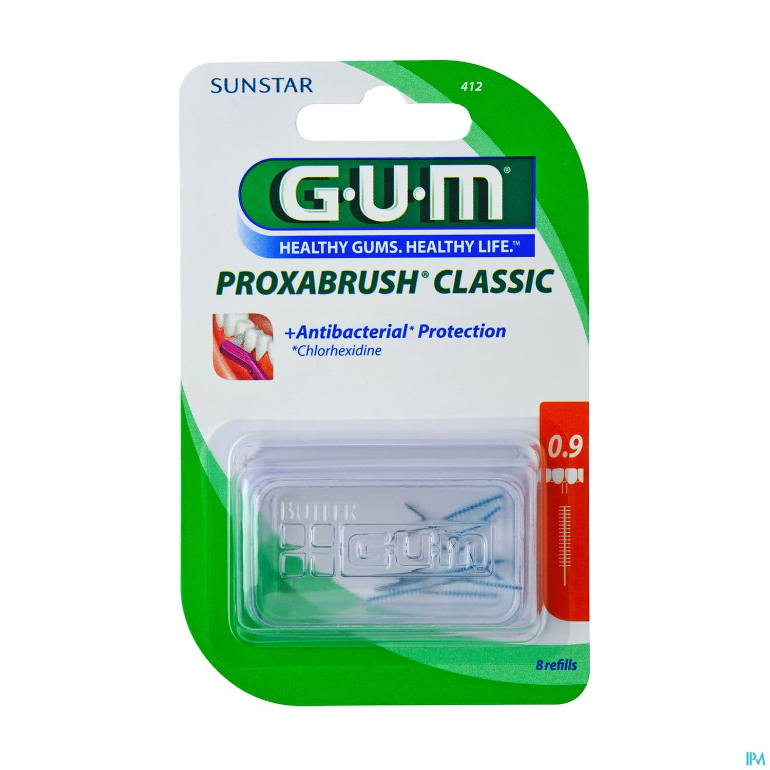 Gum Classic Brossette Interdentaire Rech 0mm9 X8