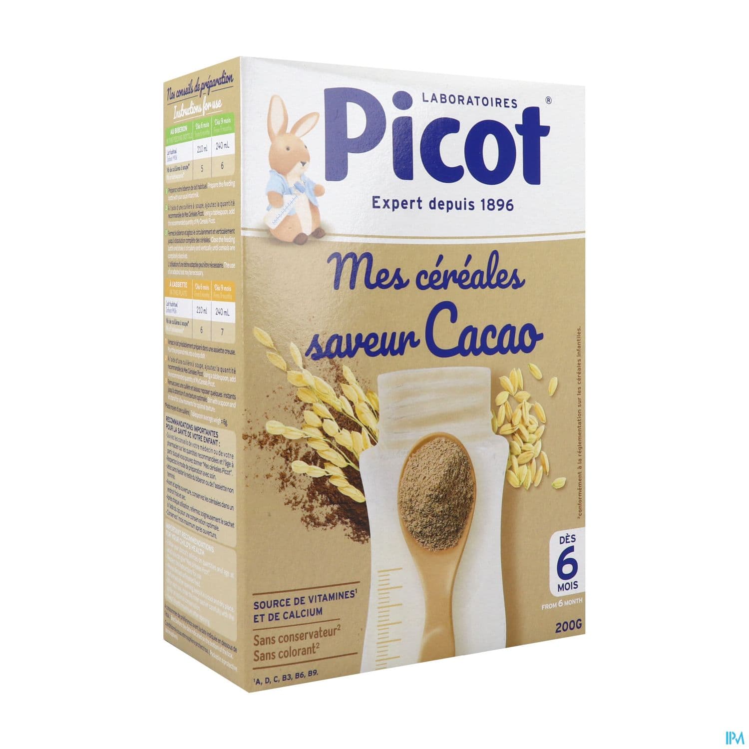 Picot Mes Cereales Saveur Cacao - Des 6 Mois 200g