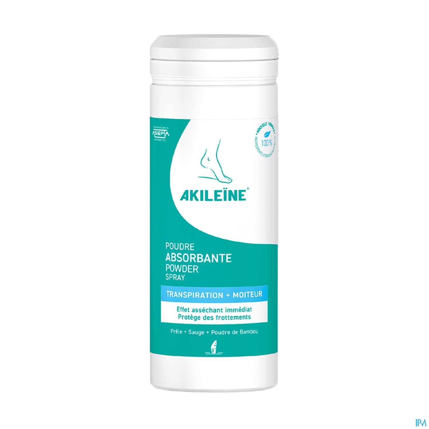 Akileine Vert Poudre Absorbante Transpiration Des Pieds 75g
