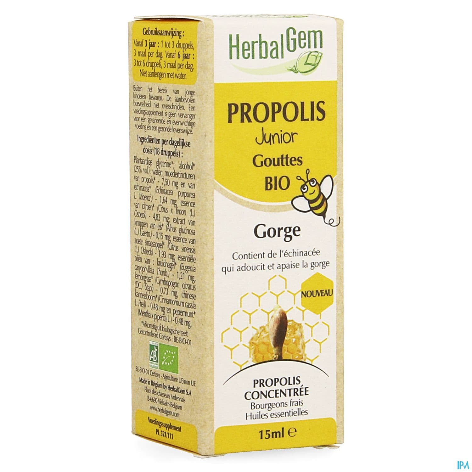 HERBALGEM PROPOLIS JUN BIO GTT15ML — Pharmacie d'Austerlitz