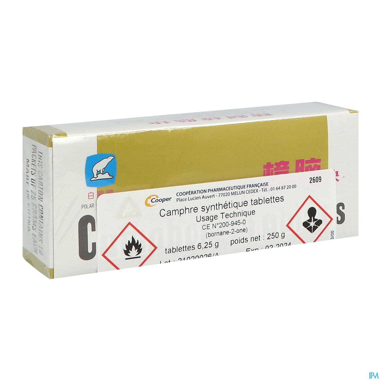 CAMPHRE SYNTHETIQ COOP TABL250G