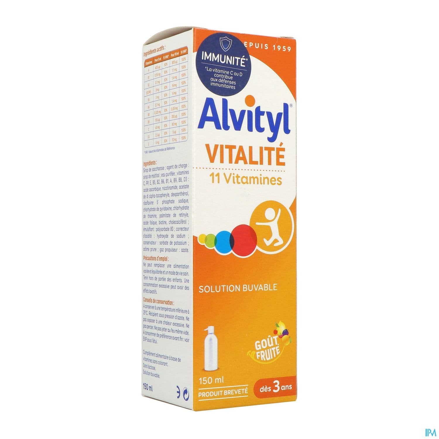 ALVITYL VITALITE SOL MULTIV 150ML