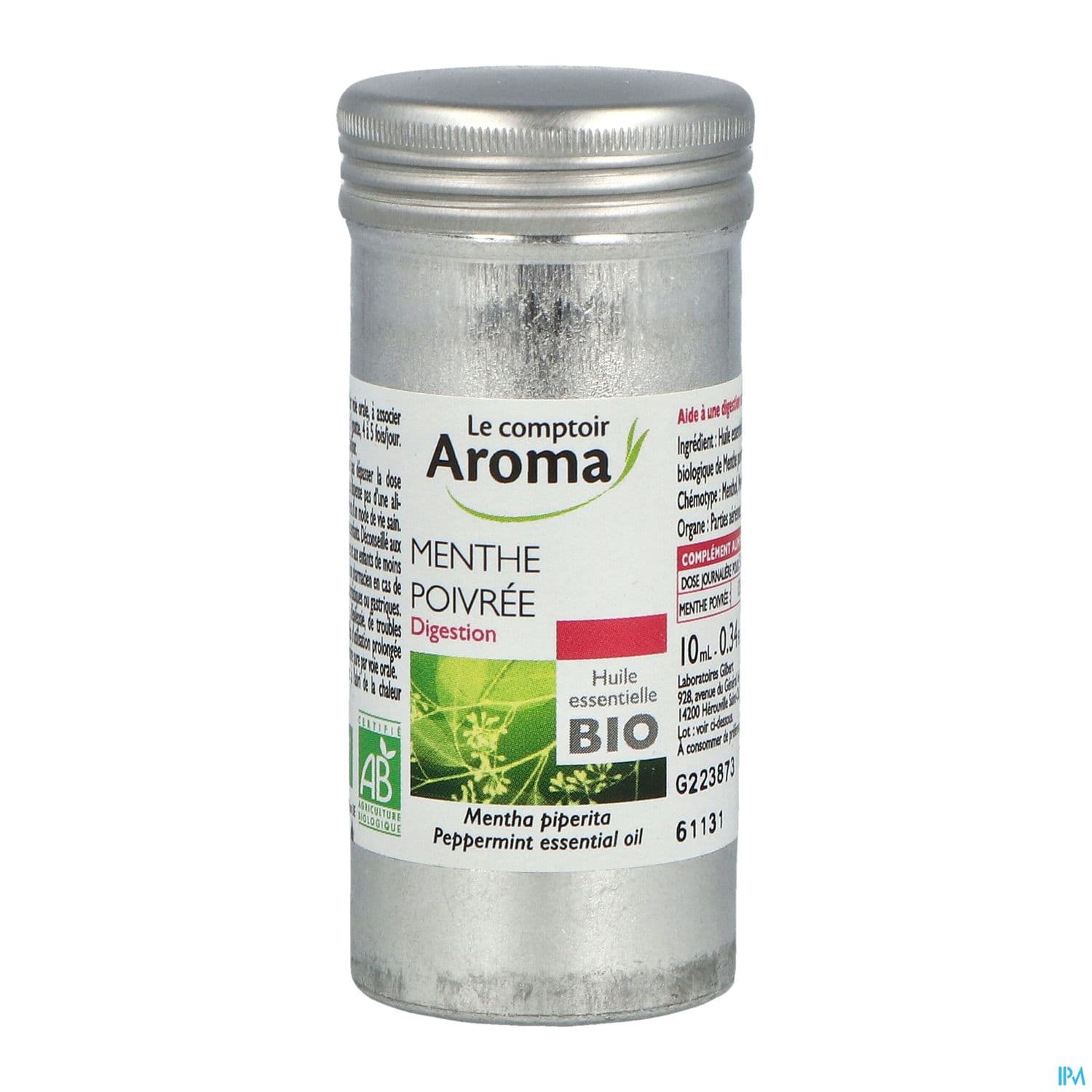 Le Comptoir Aroma Huile Essentielle Bio Menthe Poivree 10ml