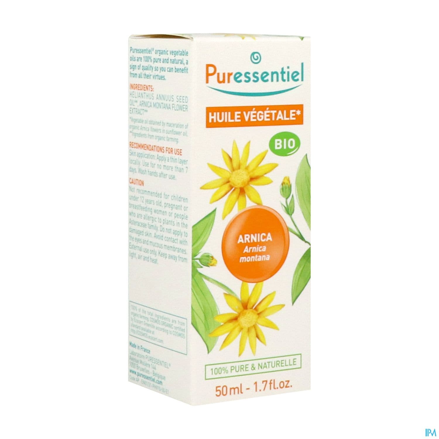 Puressentiel Huile Vegetale Bio Arnica 50ml