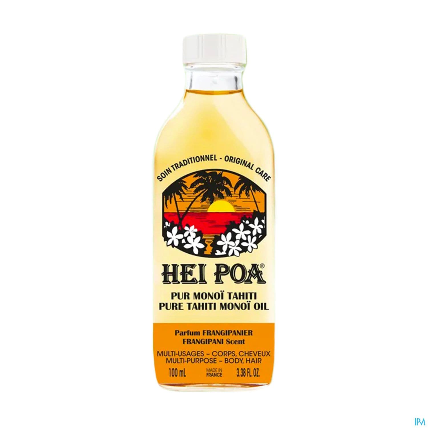 Hei Poa Pur Monoi De Tahiti Frangipanier 100ml