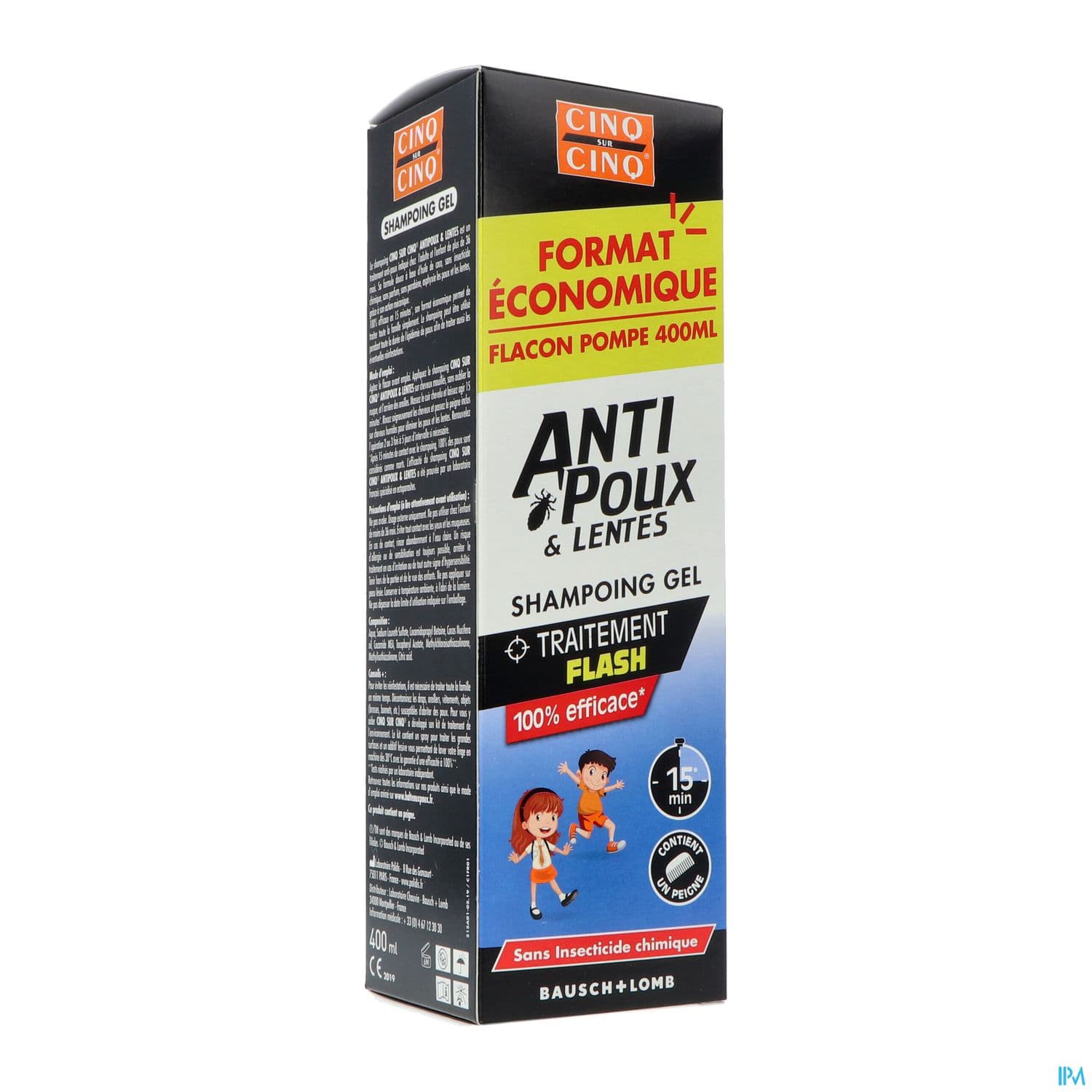 Cinq Sur Cinq Shampooing Antipoux 400ml