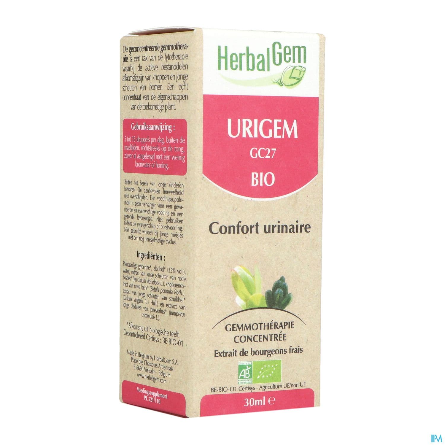 HERBALGEM URIGEM BIO 30ML — Pharmacie Rive Droite - Versailles